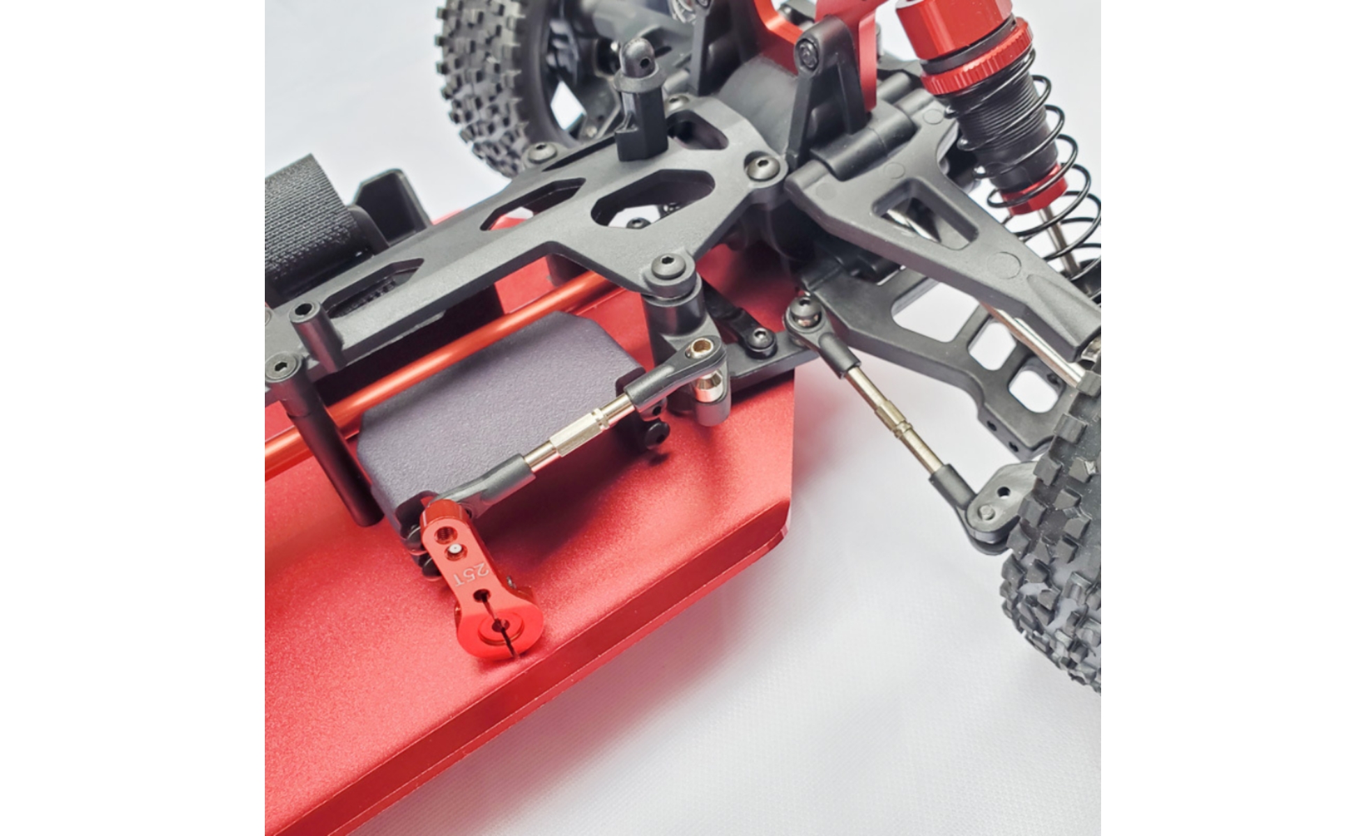 RC Car Chassis with Tires 4WD RC Racing Chassis All-Terrain for Hobbyists
