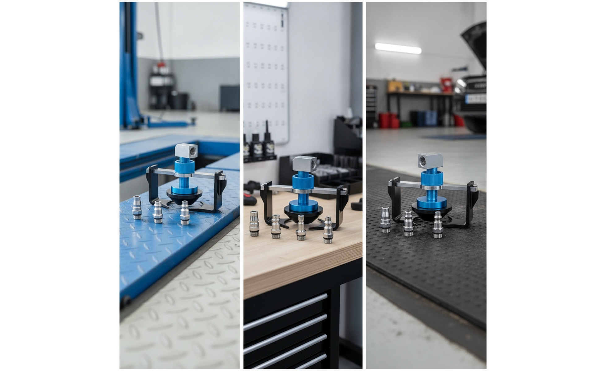 Brake Bleeder Adapter with Quick Couplings Adjustable for Workshops, Mechanics