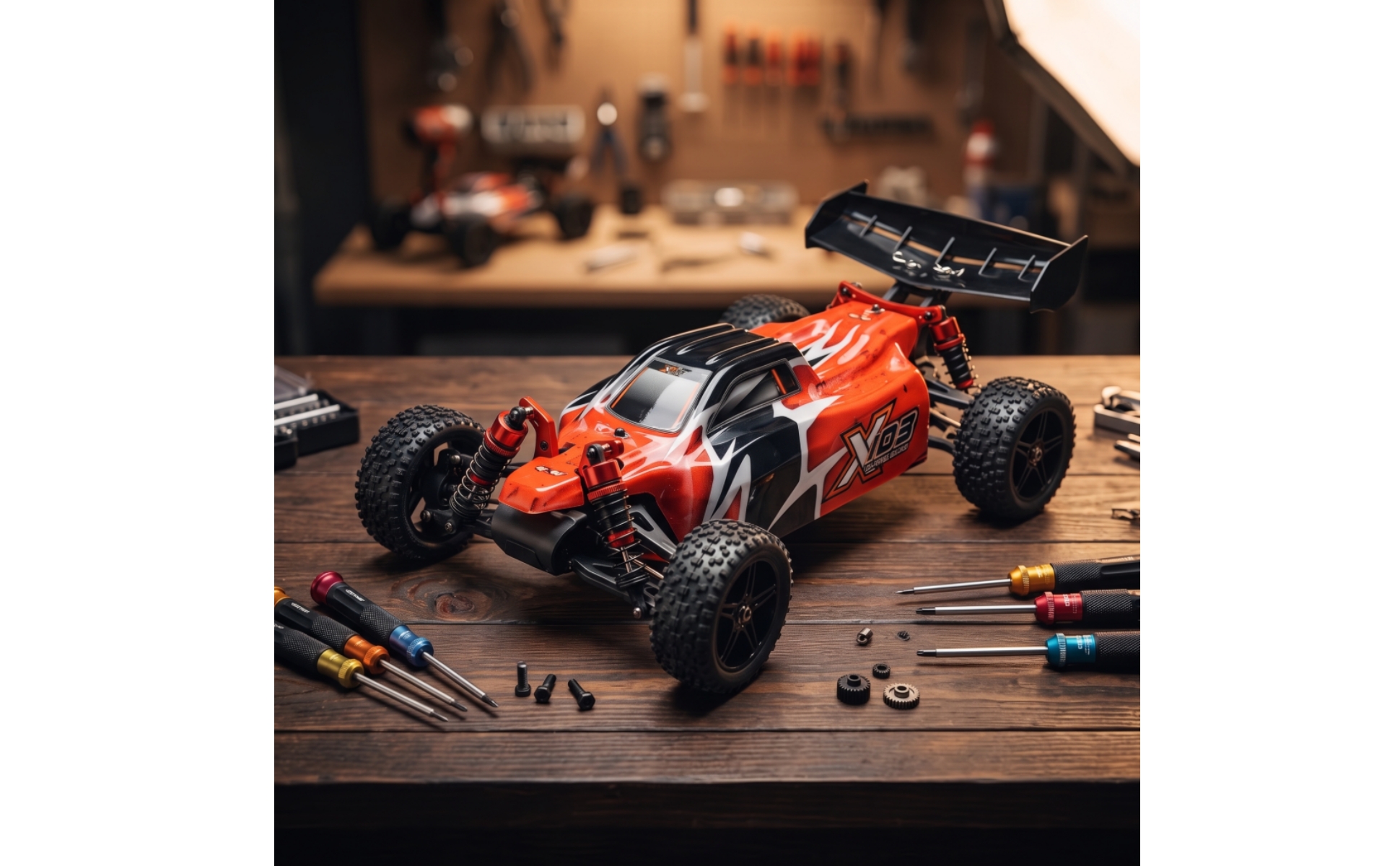 RC Car Chassis with Tires 4WD RC Racing Chassis All-Terrain for Hobbyists
