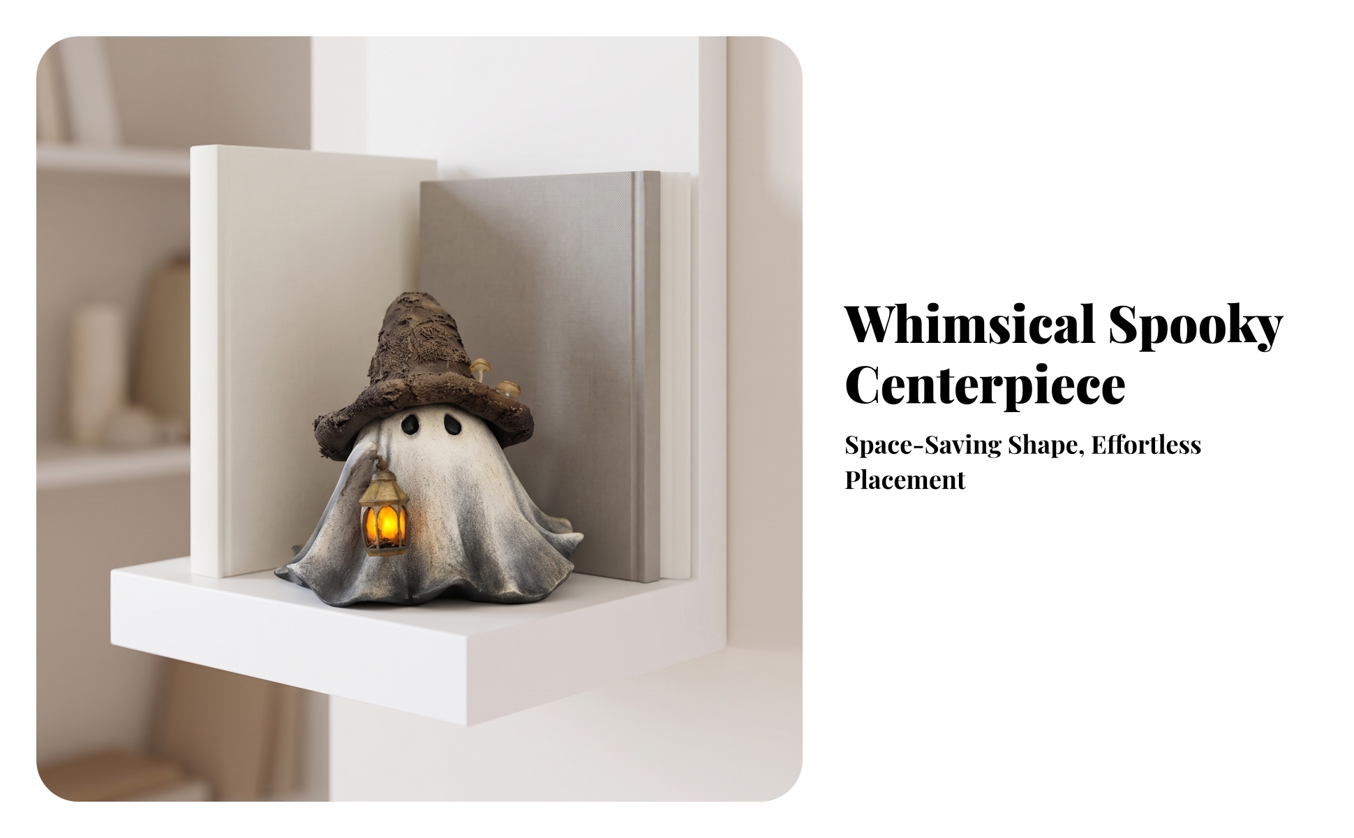 Ghost Wizard Lantern Ornament Light-up Ghost Wizard Ornament Halloween