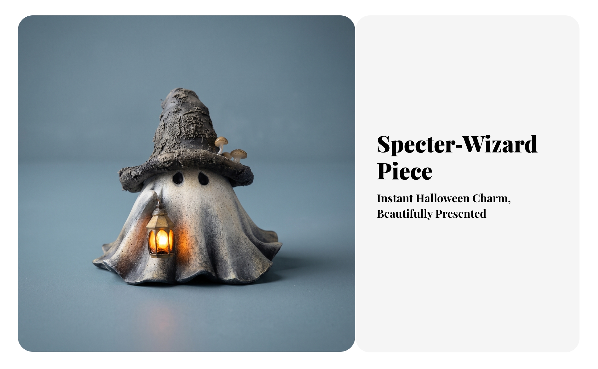 Ghost Wizard Lantern Ornament Light-up Ghost Wizard Ornament Halloween