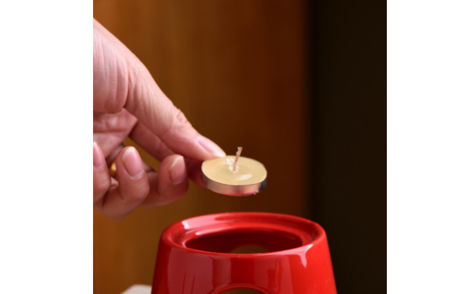 Fondue Cup with Stand Personal Ceramic Fondue Mug Mini for Home Cafe, Hostesses
