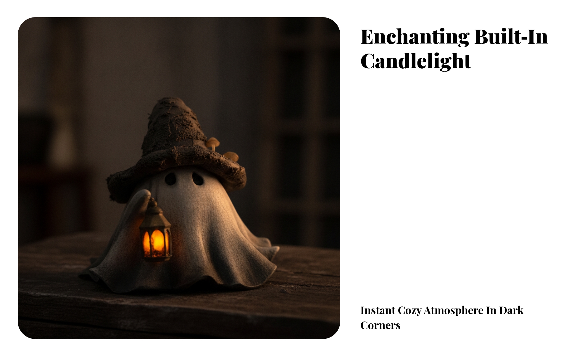 Ghost Wizard Lantern Ornament Light-up Ghost Wizard Ornament Halloween