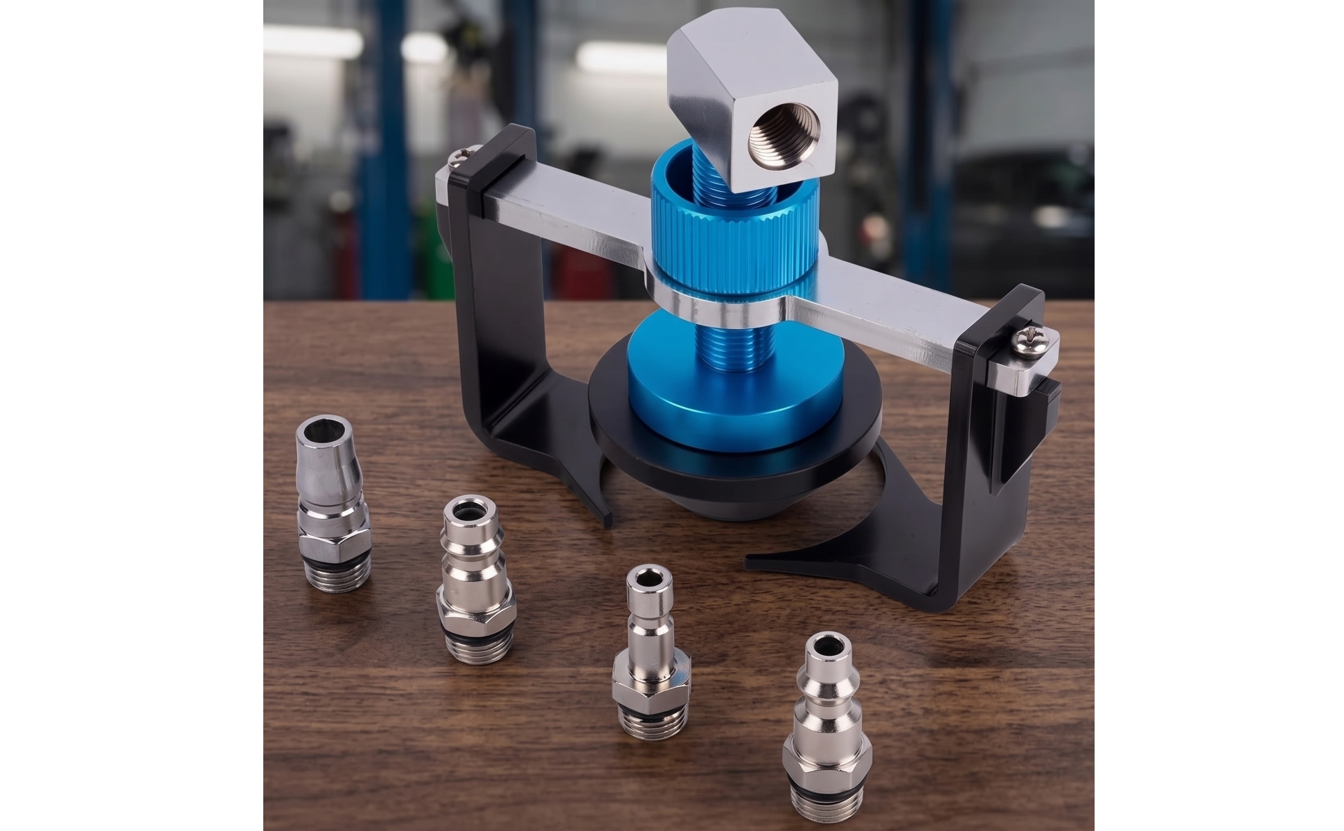 Brake Bleeder Adapter with Quick Couplings Adjustable for Workshops, Mechanics