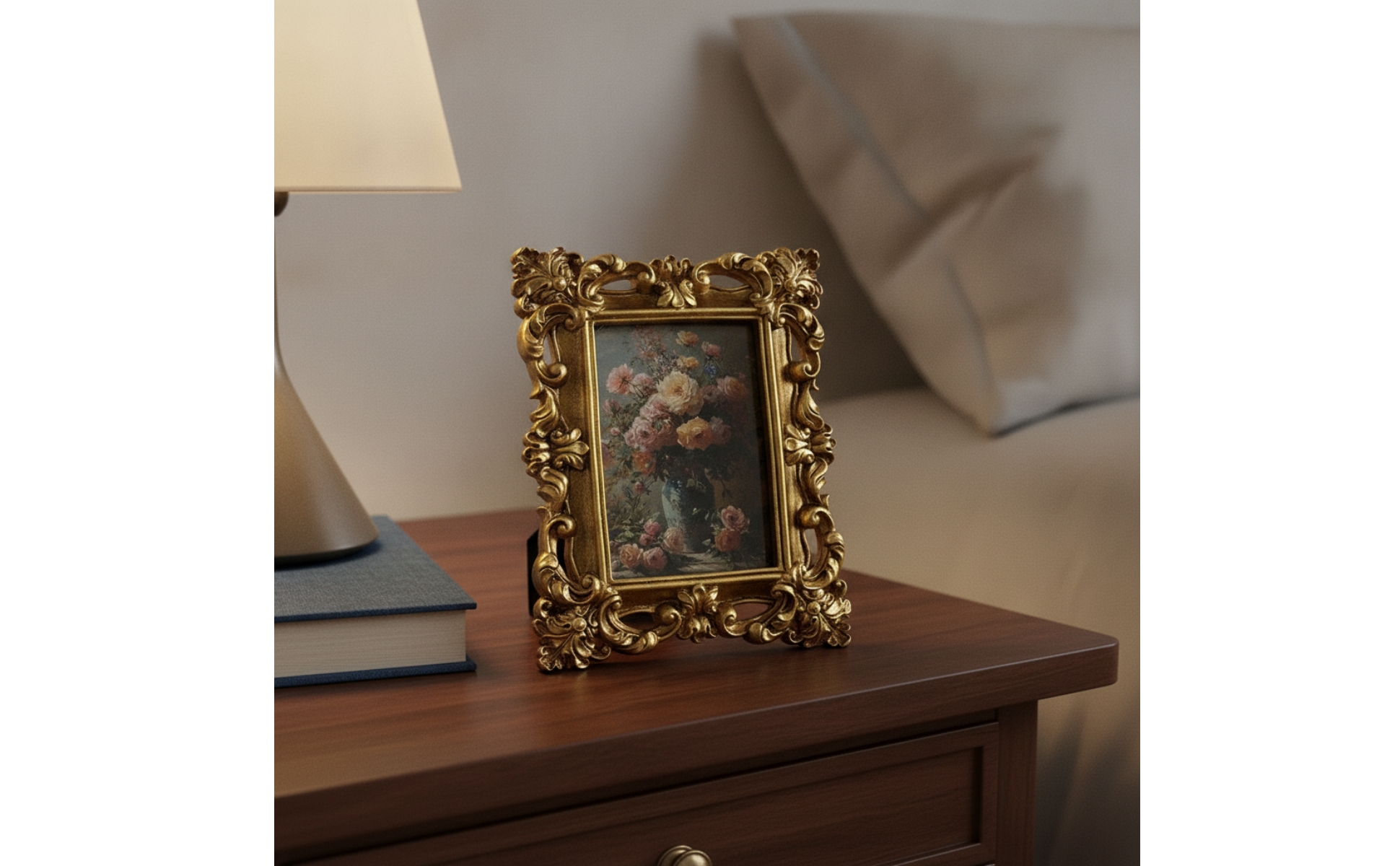 Ornate Picture Frame Antique-Style Vintage Picture Frame Mini