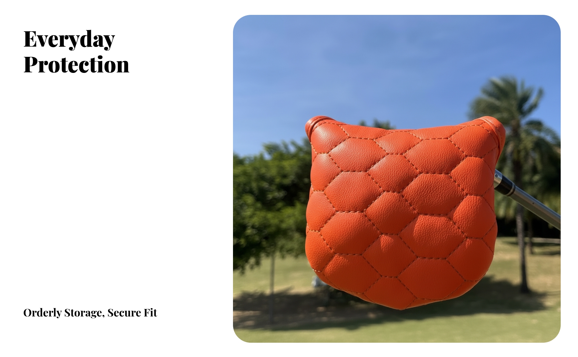 Mallet Putting Club Cover Quilted Mallet Putting Club Headcover Padded