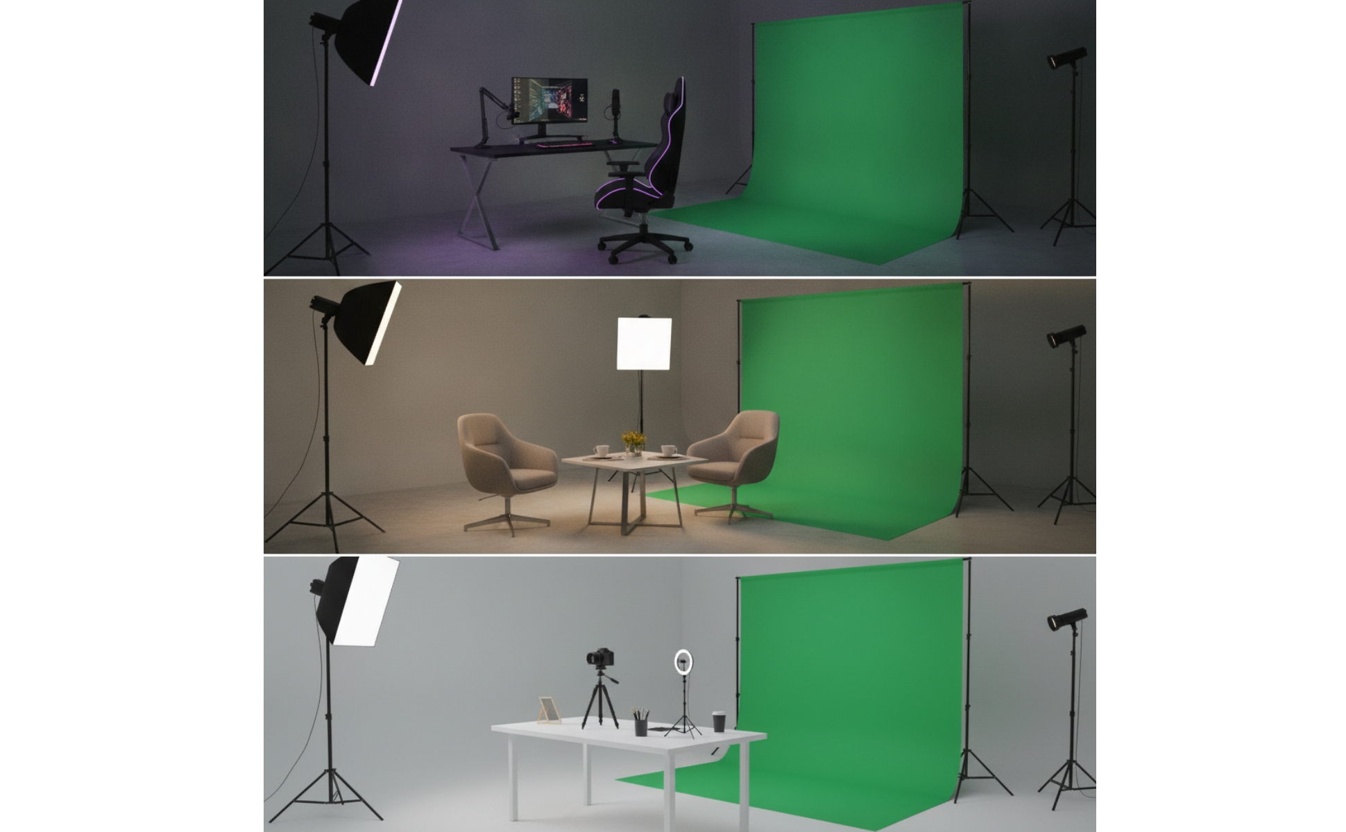 Backdrop Cloth Green Background Cloth Chromakey for Photographers, Videographers