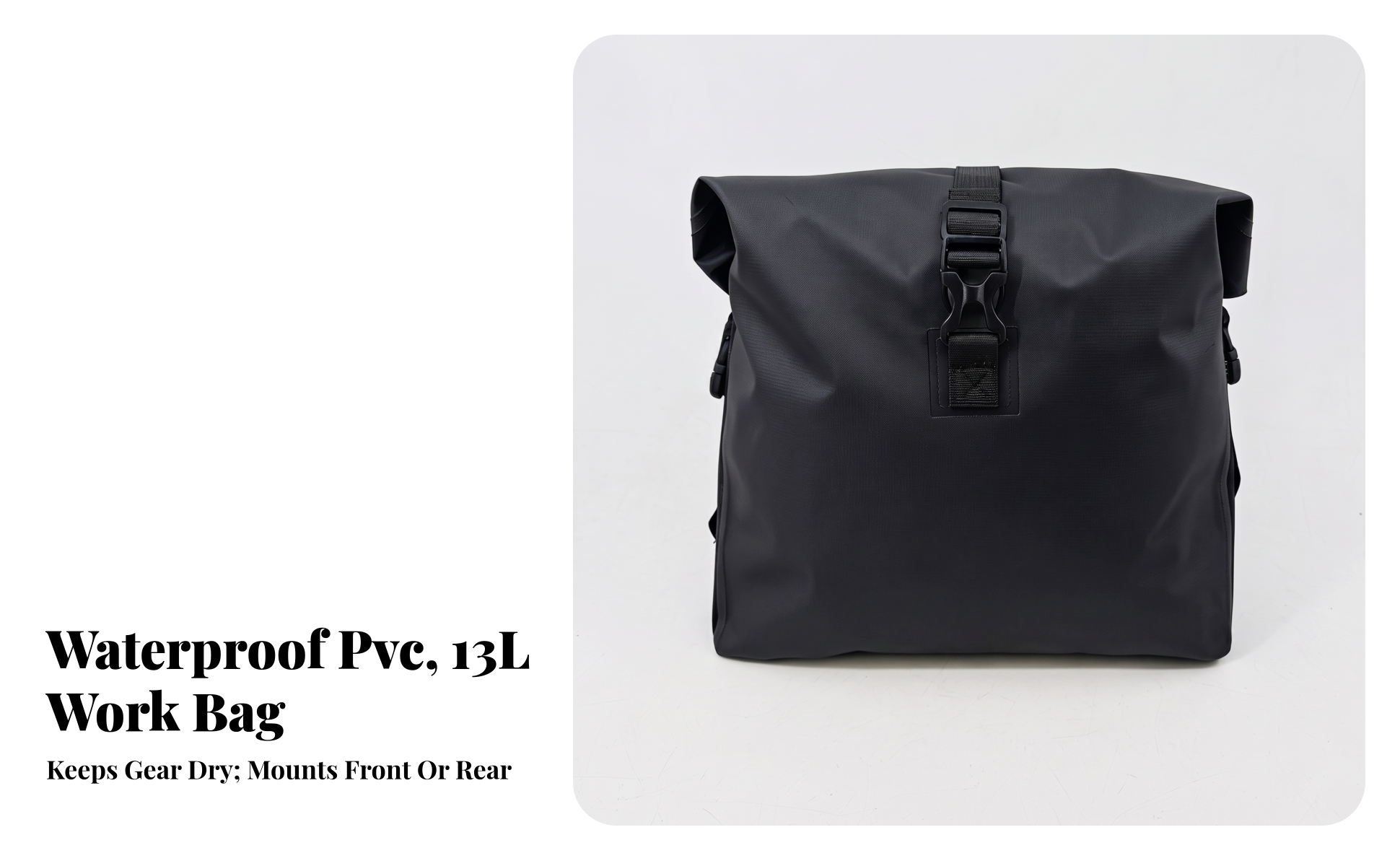 Front Hanging Scooter Pouch Waterproof for Daily Commuting, Grocery Shopping