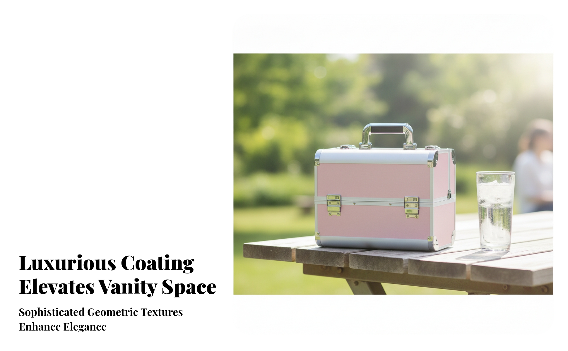 Makeup Case with Fold-out Trays Professional Makeup Train Case Portable