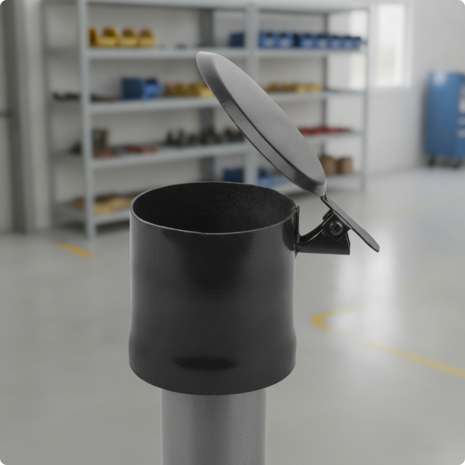 Exhaust Pipe Weather Cap with Hinged Lid Heavy-Duty Exhaust Cap with Hinged