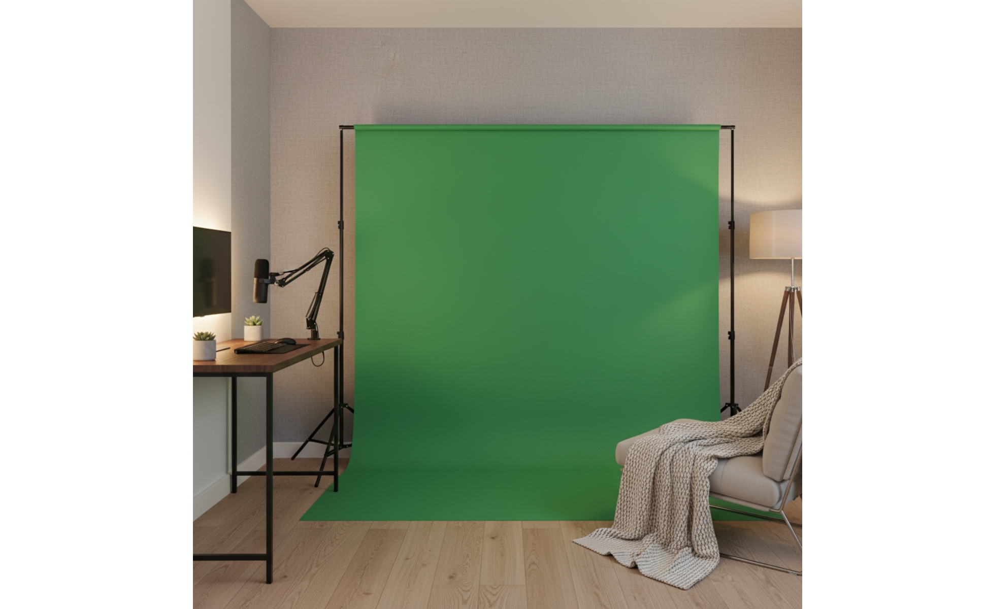 Backdrop Cloth Green Background Cloth Chromakey for Photographers, Videographers