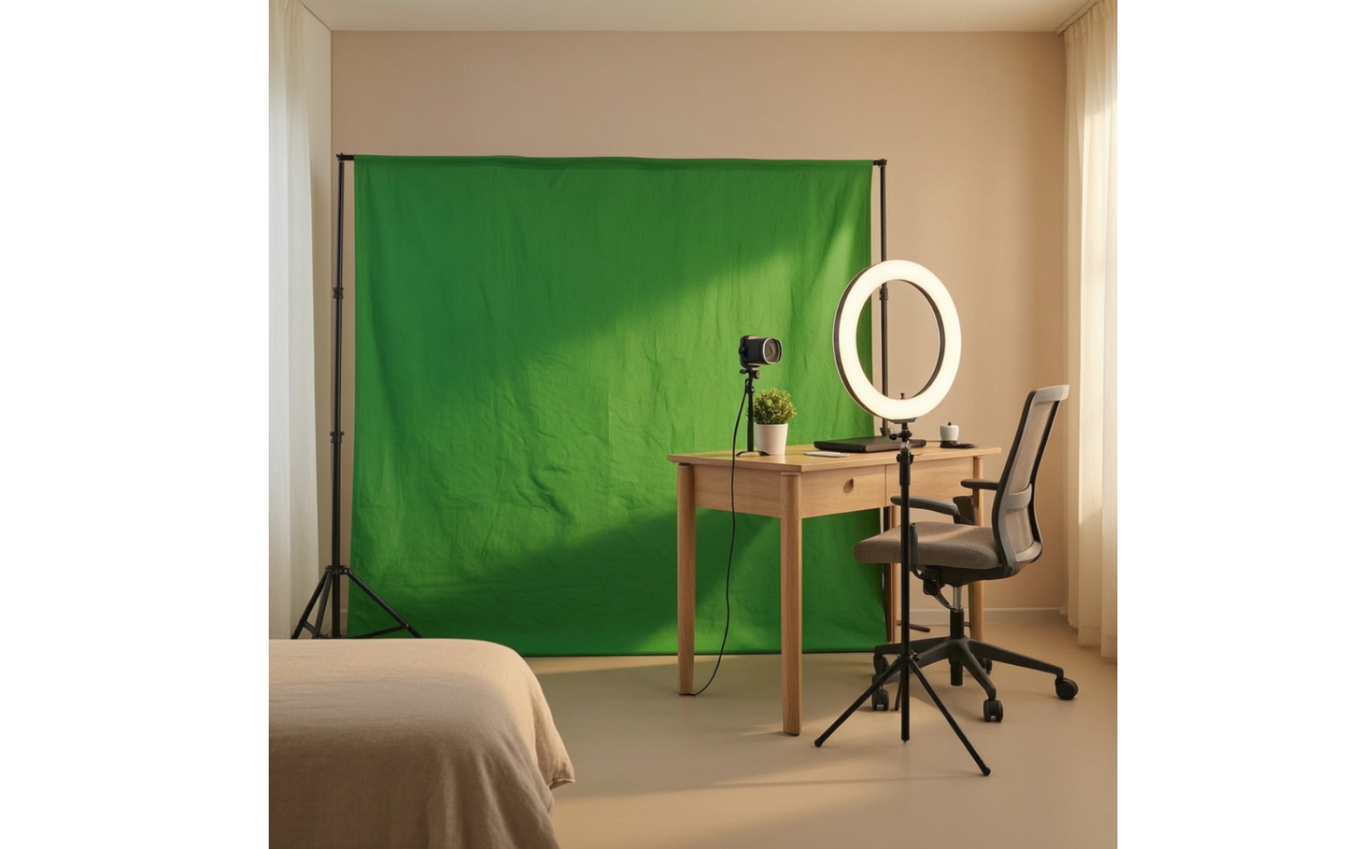 Backdrop Cloth Green Background Cloth Chromakey for Photographers, Videographers