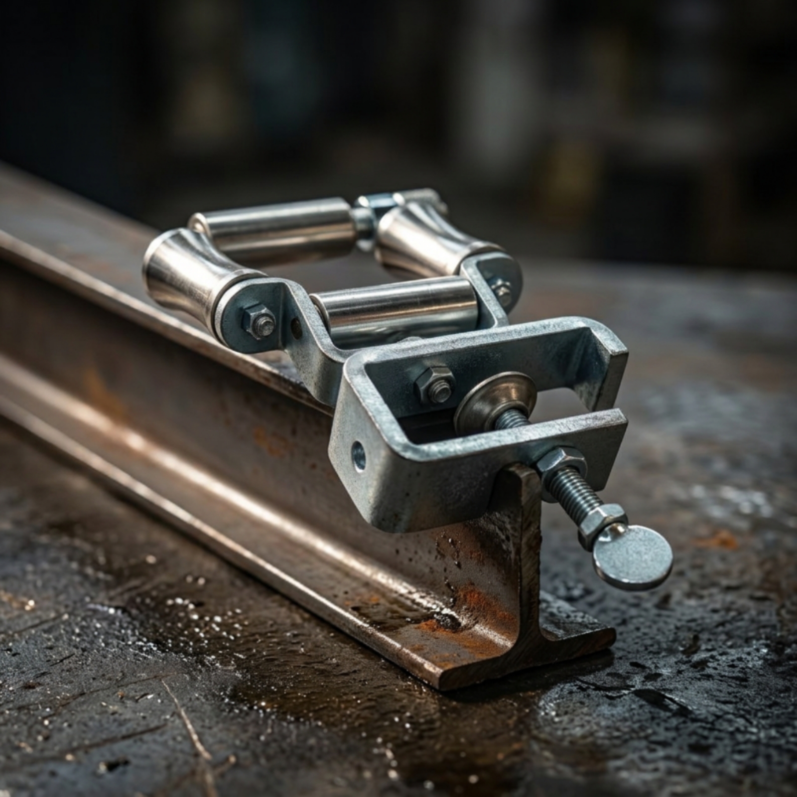 Kabelführungsrolle mit Klemme stabil Kabelverlegerolle Schwerlast für Handwerker - Produktbild 5