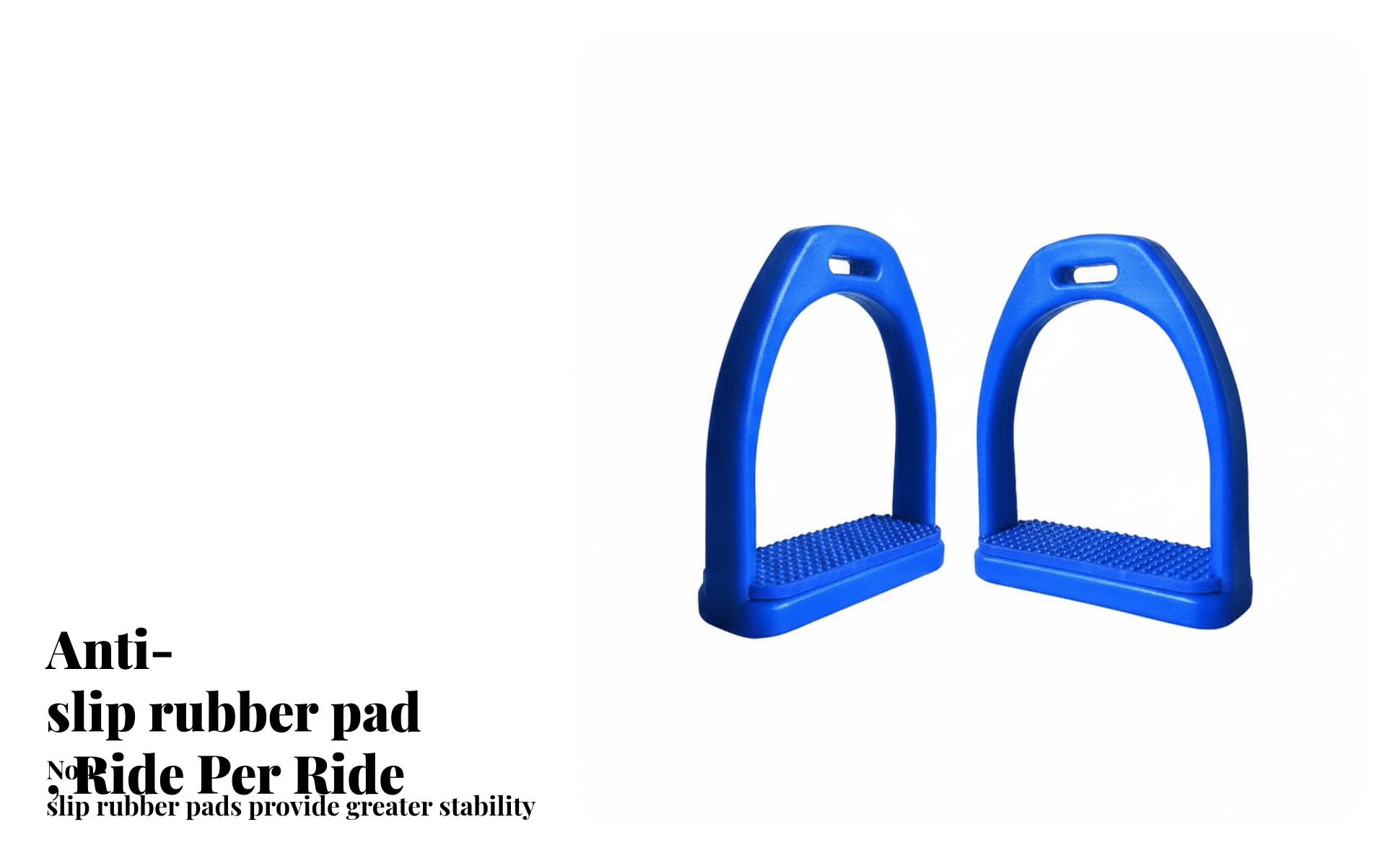 Stirrups with Rubber Surface Non-Slip Stirrup with Rubber Surface Replacement
