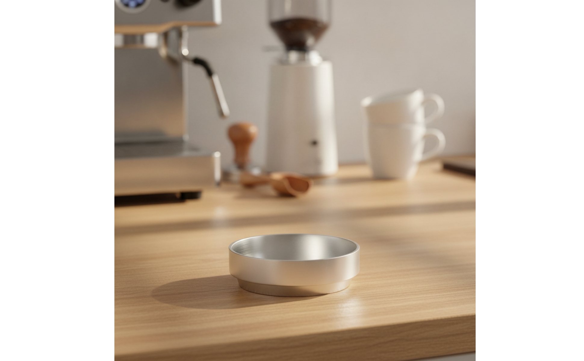 Dosierring mit Magnethaftend magnetisch Espressodosierring aus Aluminium