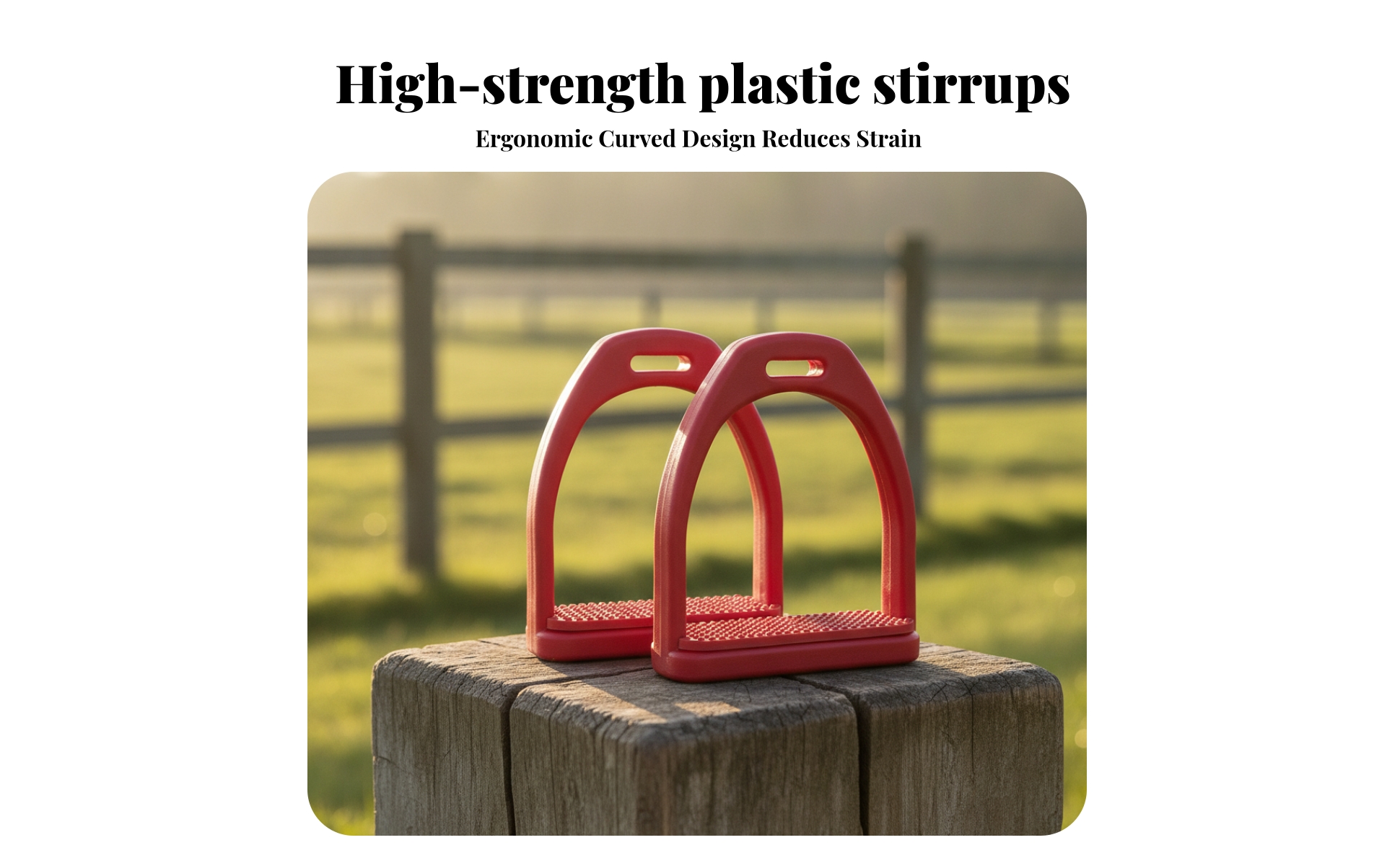 Stirrups with Rubber Surface Non-Slip Stirrup with Rubber Surface Replacement