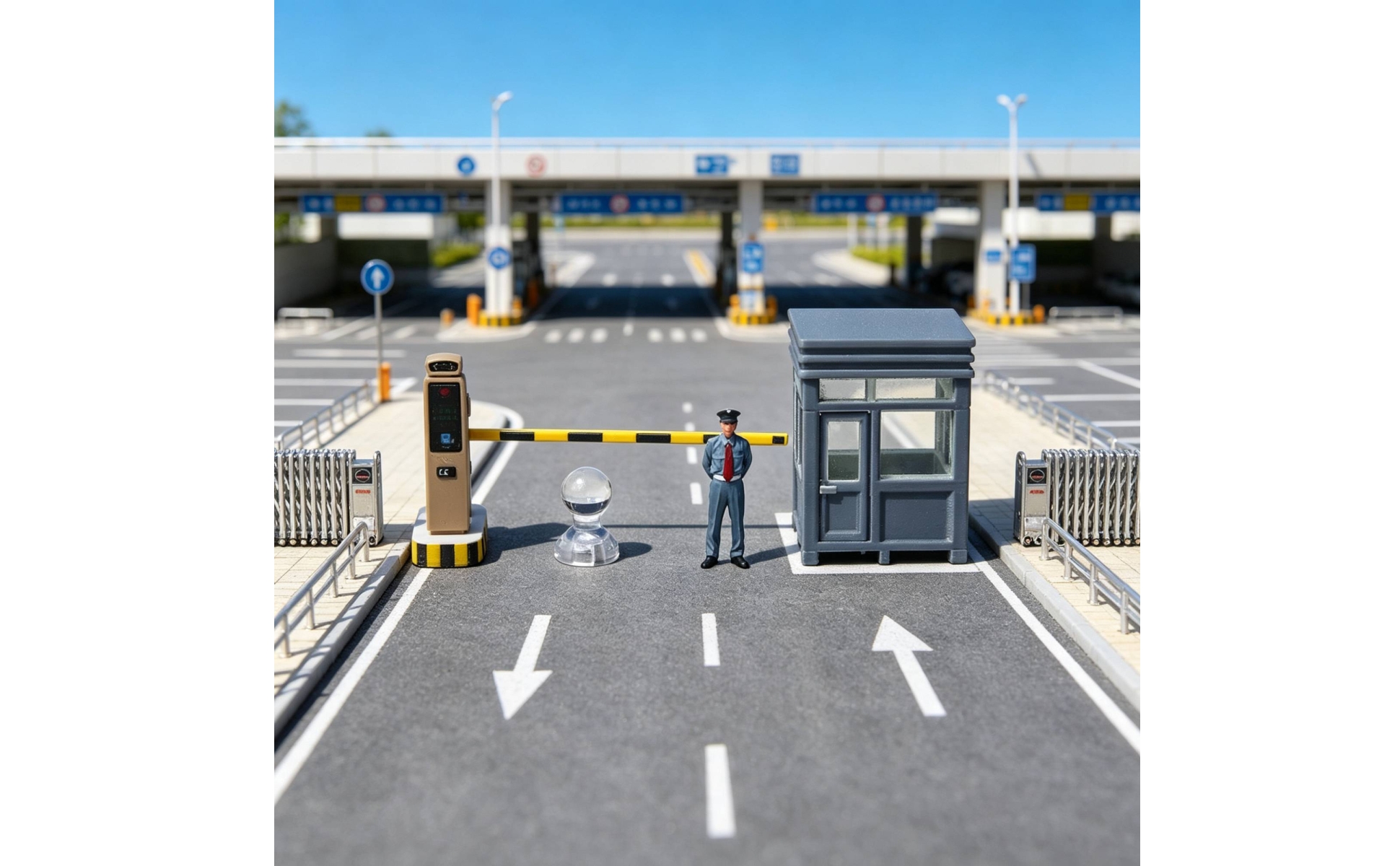 1:64 Scale Security Scene Kit Resin-Style for Hobbyists, Collectors