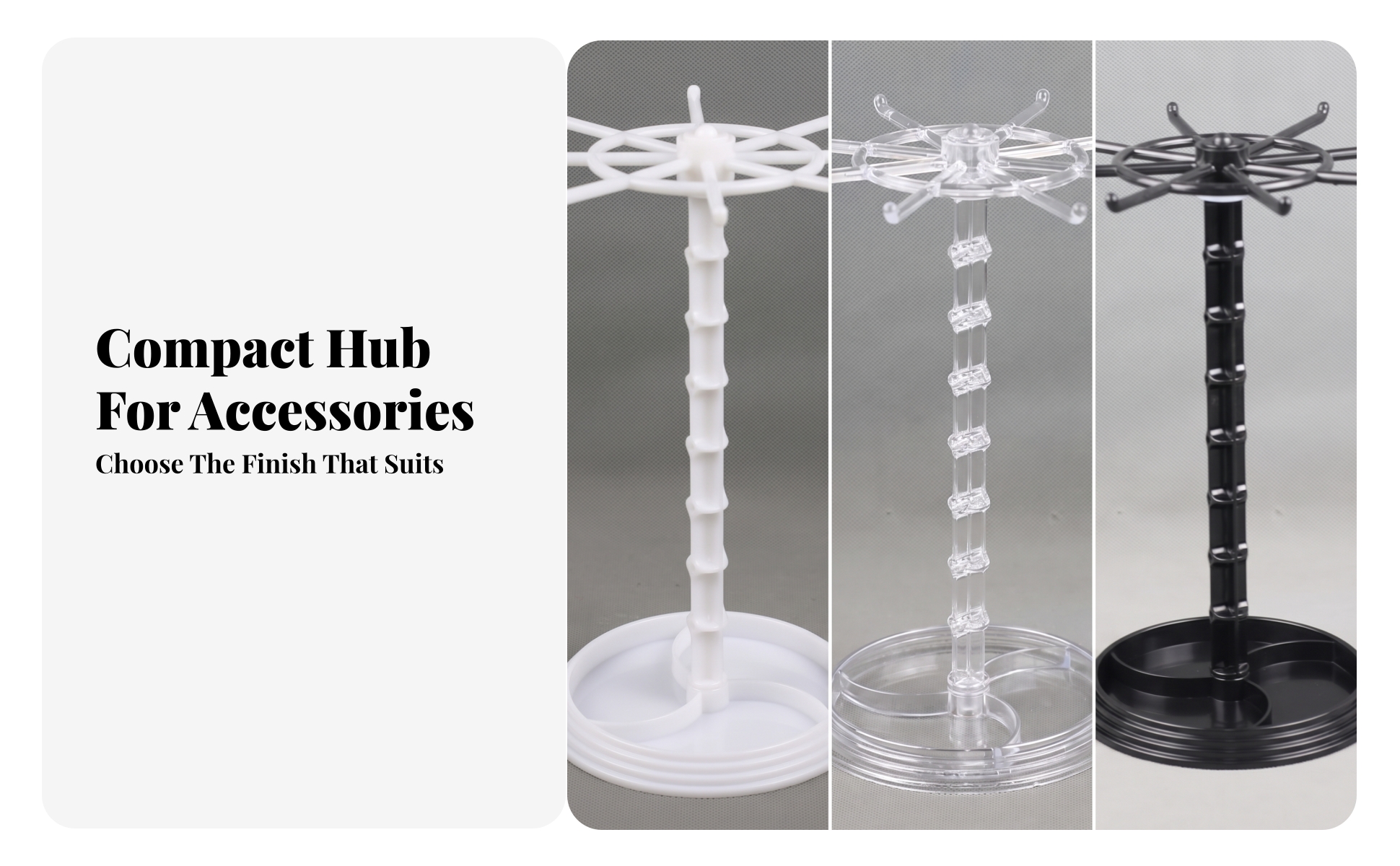 Rotating Display Rack with Hooks Tabletop Rotating Display Rack Desktop for Desk