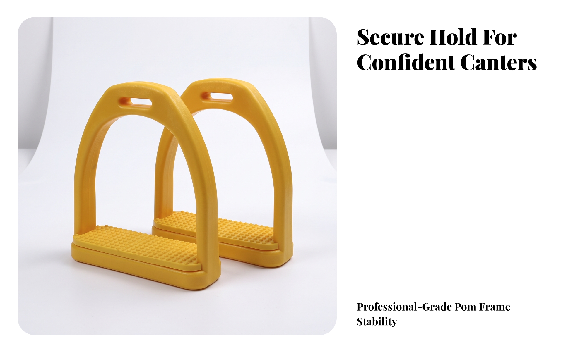Stirrups with Rubber Surface Non-Slip Stirrup with Rubber Surface Replacement