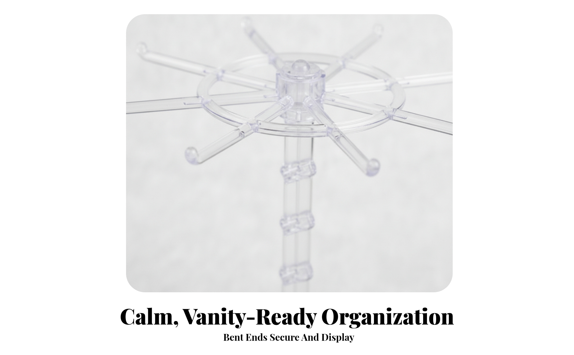 Rotating Display Rack with Hooks Tabletop Rotating Display Rack Desktop for Desk