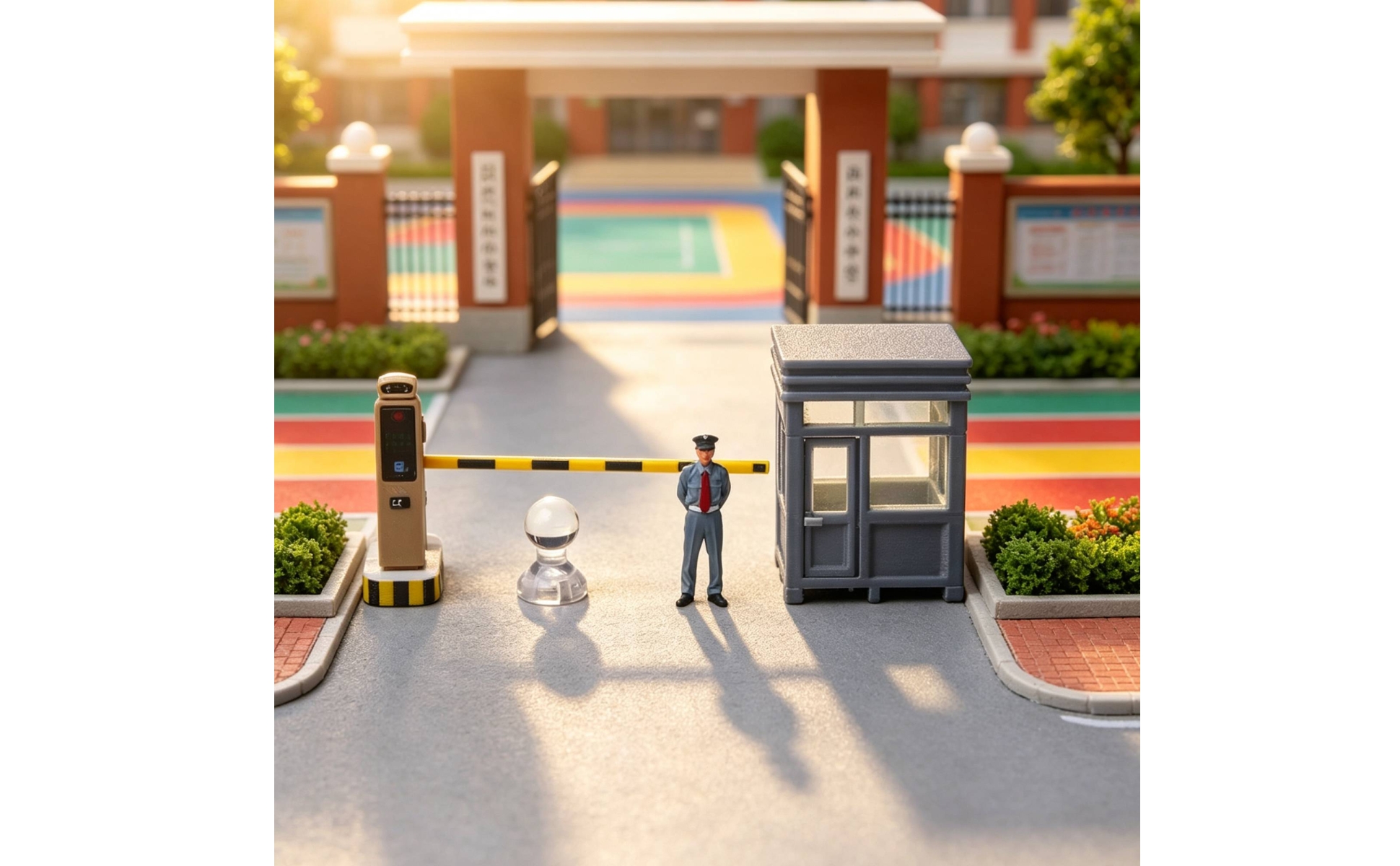 1:64 Scale Security Scene Kit Resin-Style for Hobbyists, Collectors