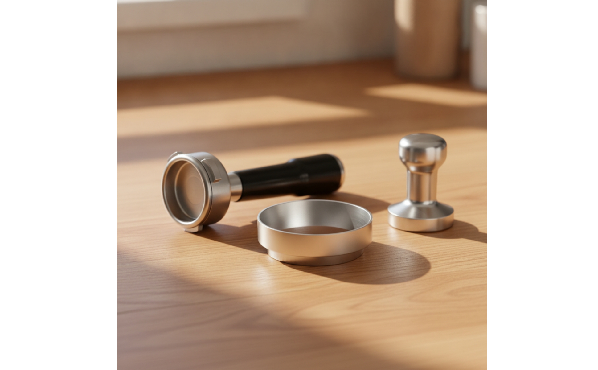 Dosierring mit Magnethaftend magnetisch Espressodosierring aus Aluminium