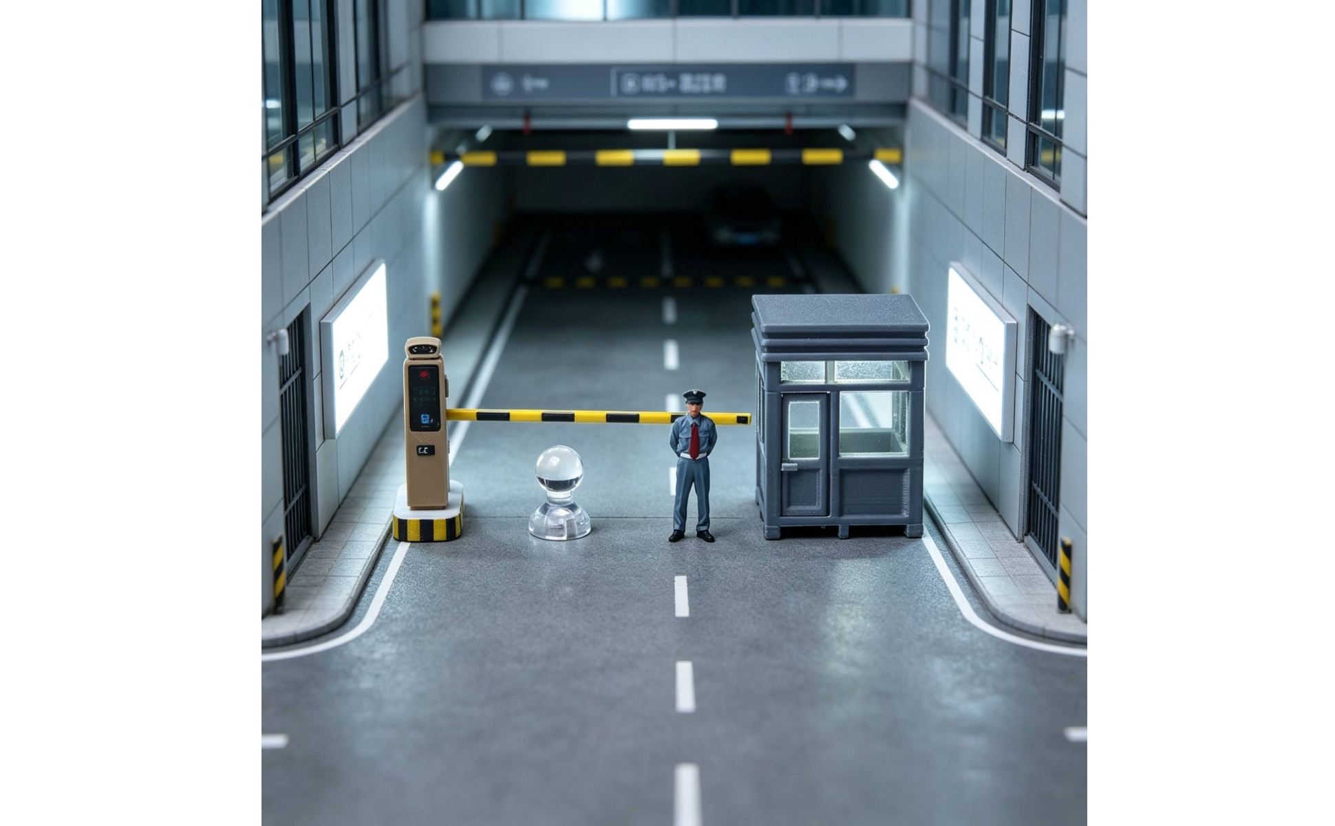 1:64 Scale Security Scene Kit Resin-Style for Hobbyists, Collectors