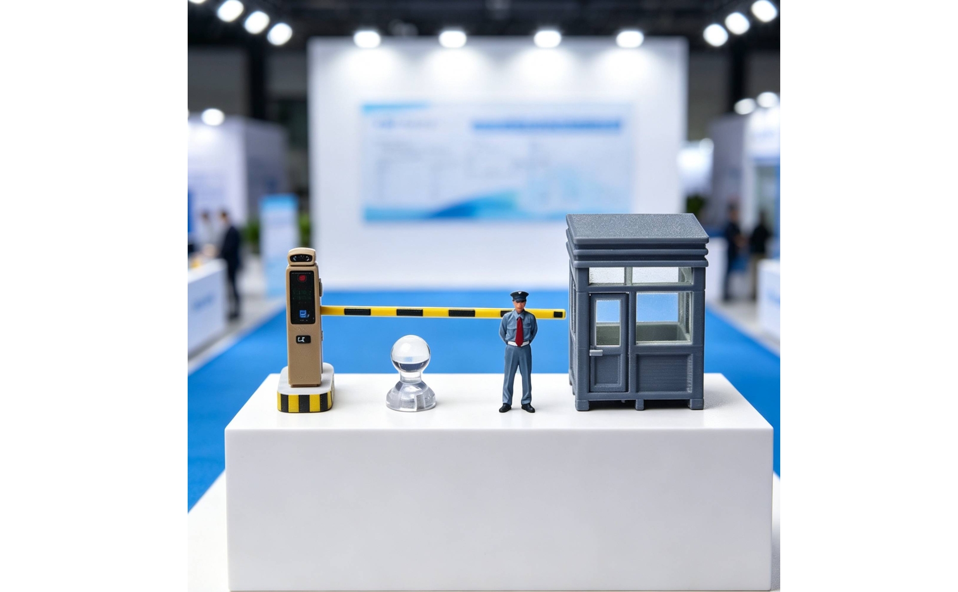 1:64 Scale Security Scene Kit Resin-Style for Hobbyists, Collectors