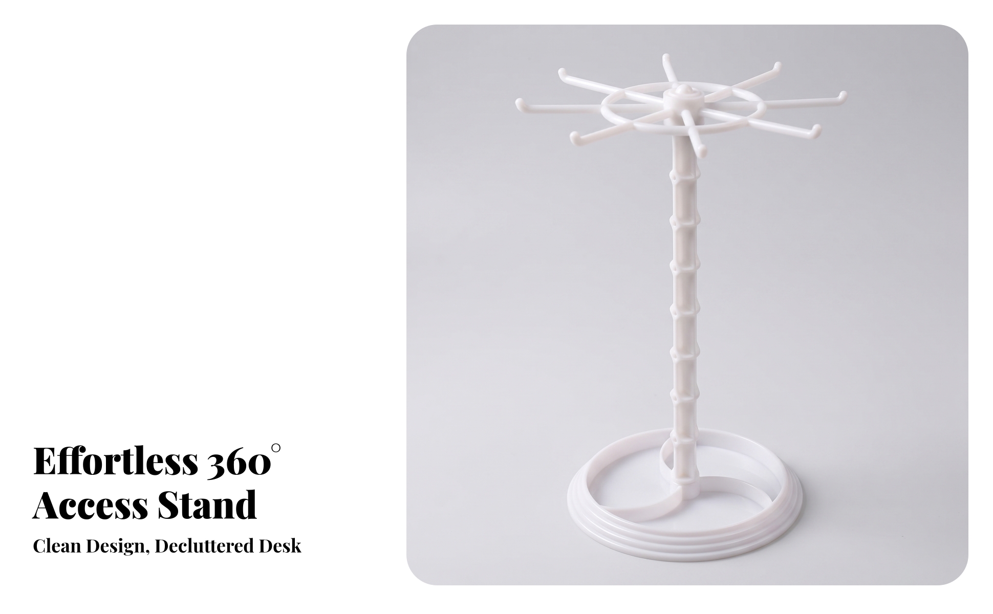 Rotating Display Rack with Hooks Tabletop Rotating Display Rack Desktop for Desk