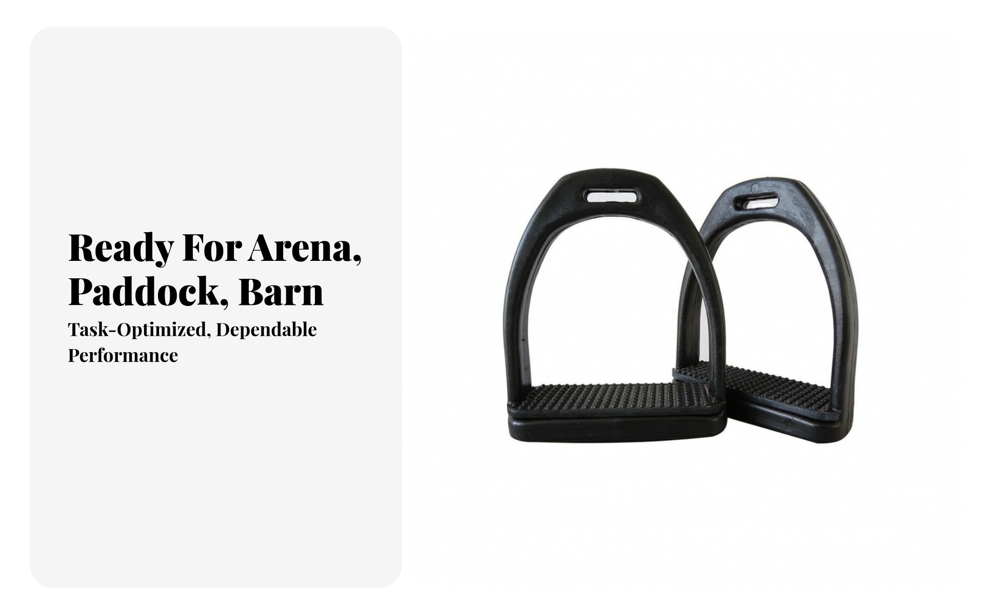 Stirrups with Rubber Surface Non-Slip Stirrup with Rubber Surface Replacement