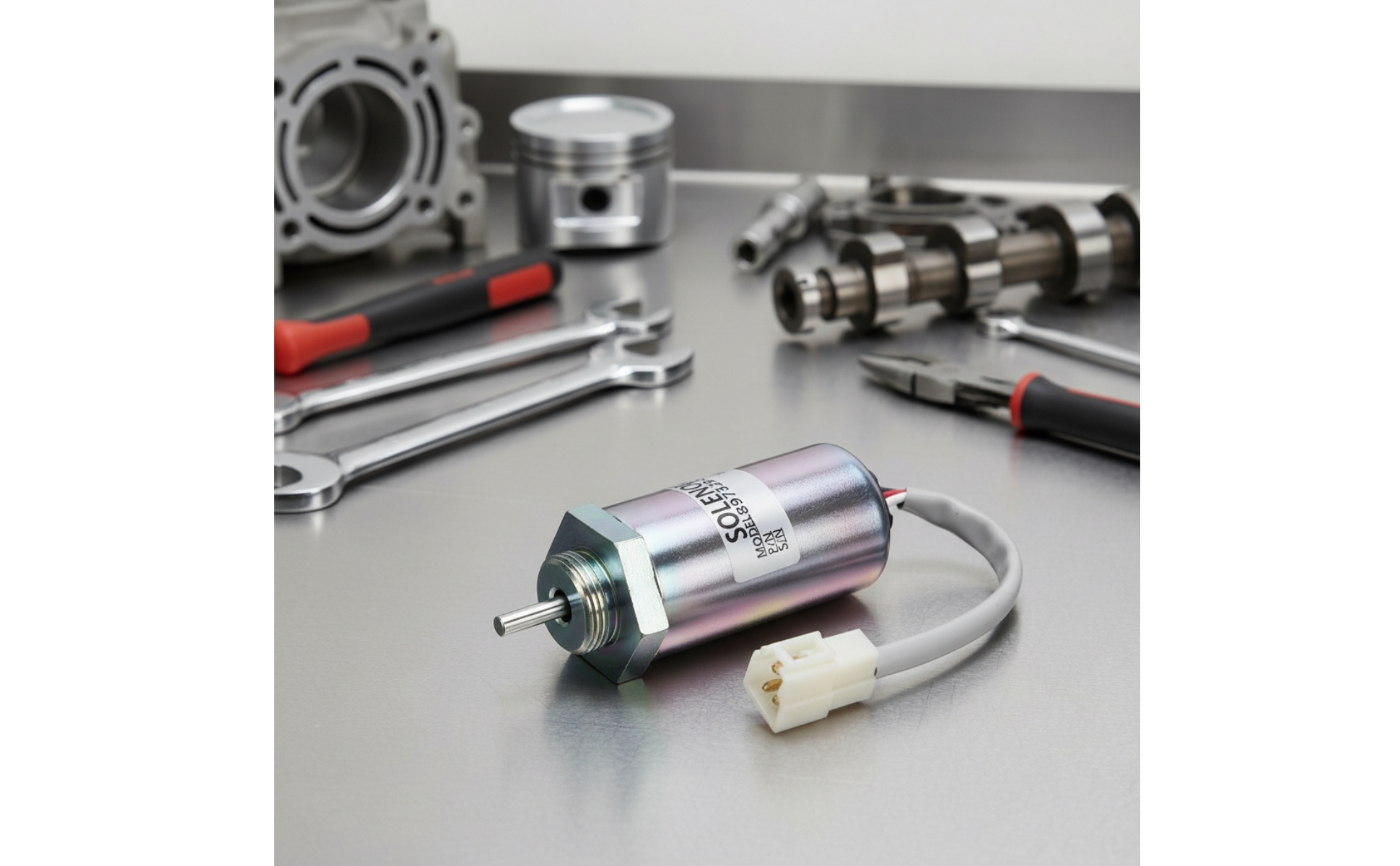 Engine Stop Solenoid 12V for Mechanics, DIYers