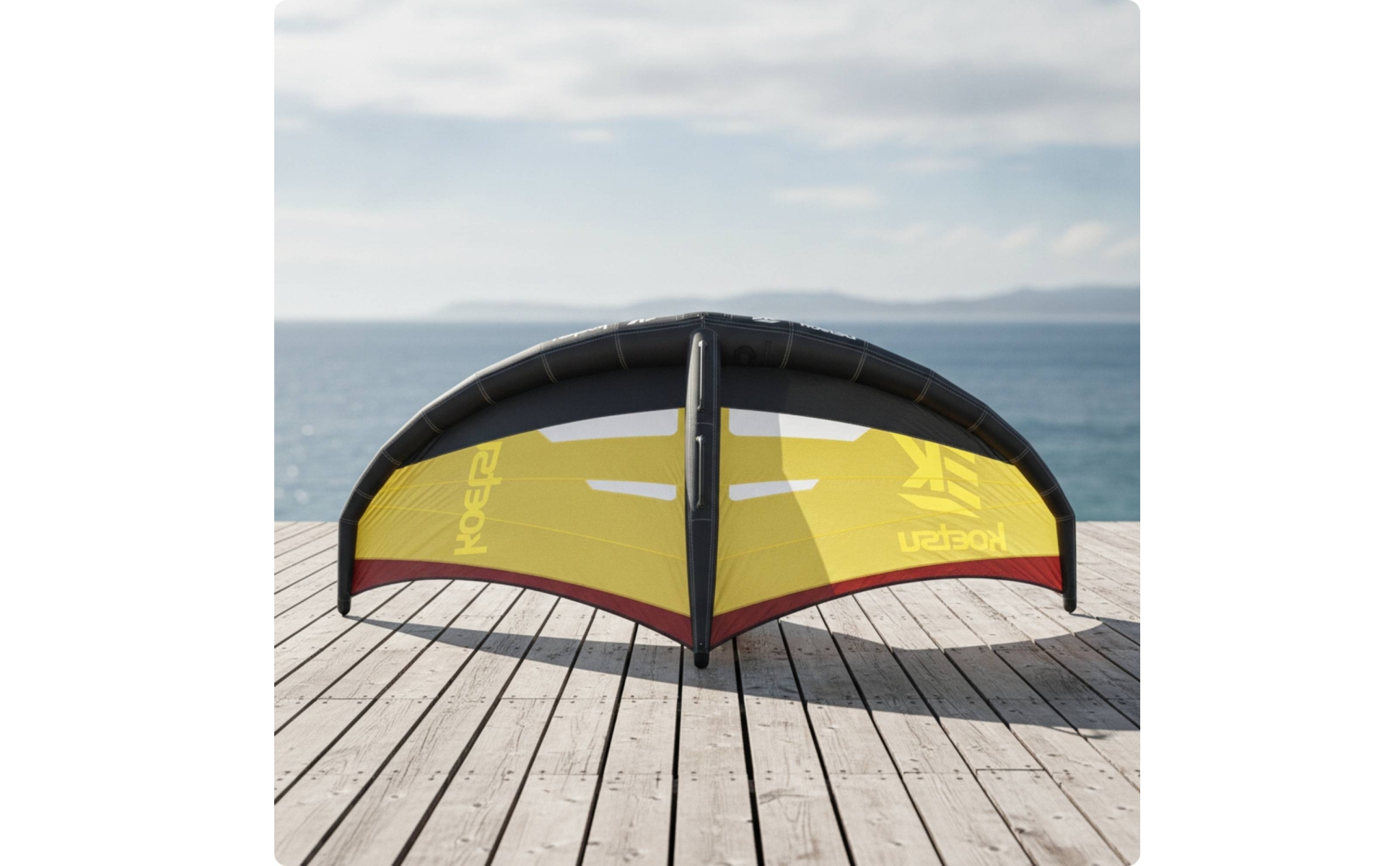 Surfflügel Mit Carbon-Griff Aufblasbar Inflatable Wing Handgehalten Für Foiler