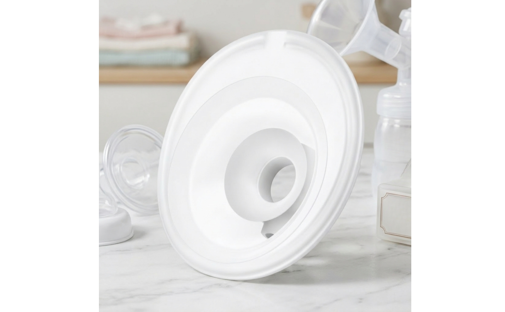 Silicone Flange Insert 24mm Breast Pump Flange Insert Double-Sealed for Travel
