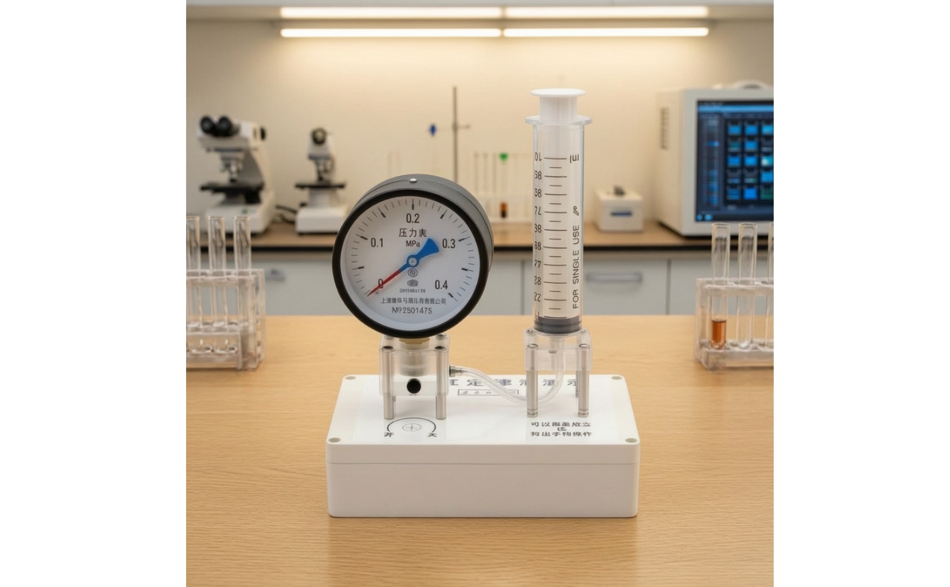 Boyle's Law Apparatus Graduated Gas Law Demonstrator with Clear