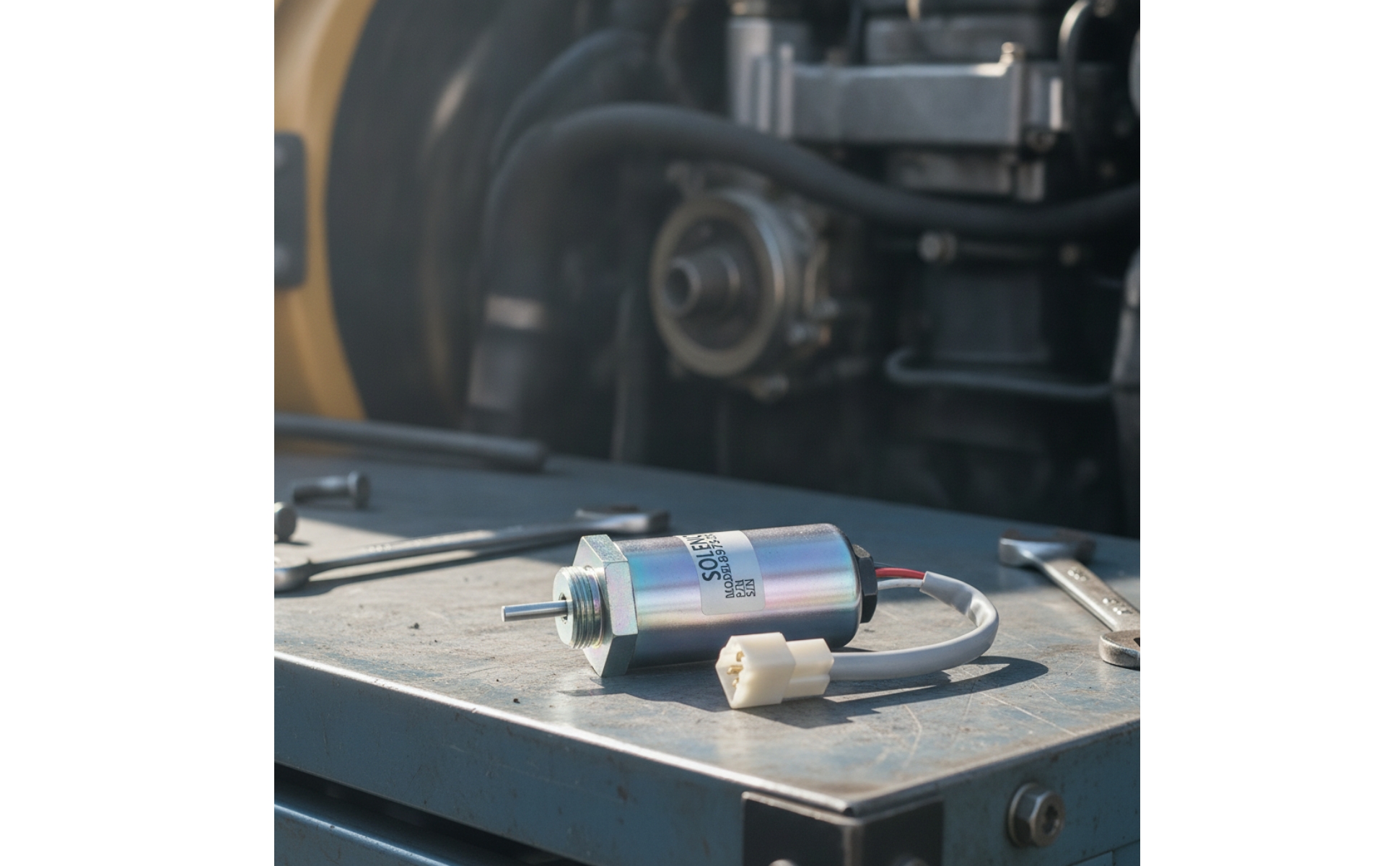 Engine Stop Solenoid 12V for Mechanics, DIYers