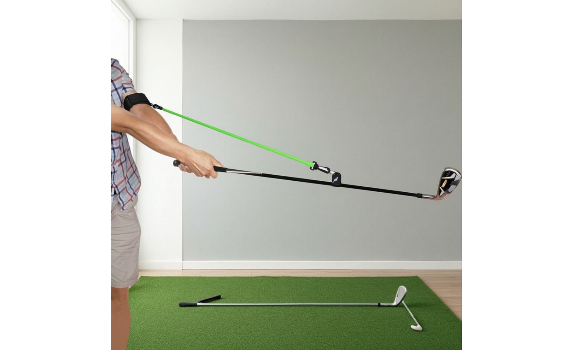 Golf Practice Tool with Resistance Band Consistent Tension Golf Swing Training