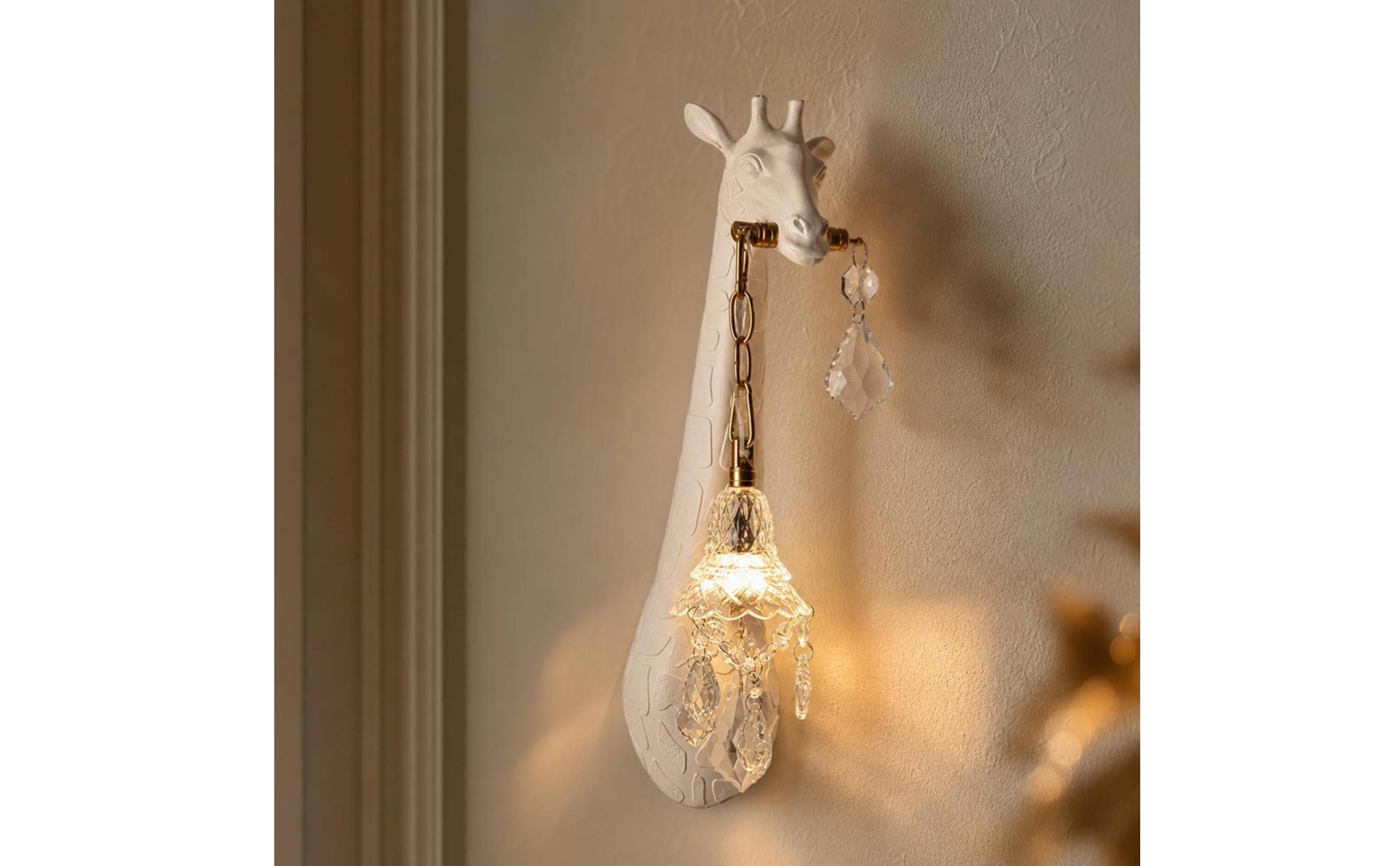 Giraffe Wall Lamp LED Animal Wall Light Sculpted for Bedroom, Living Room