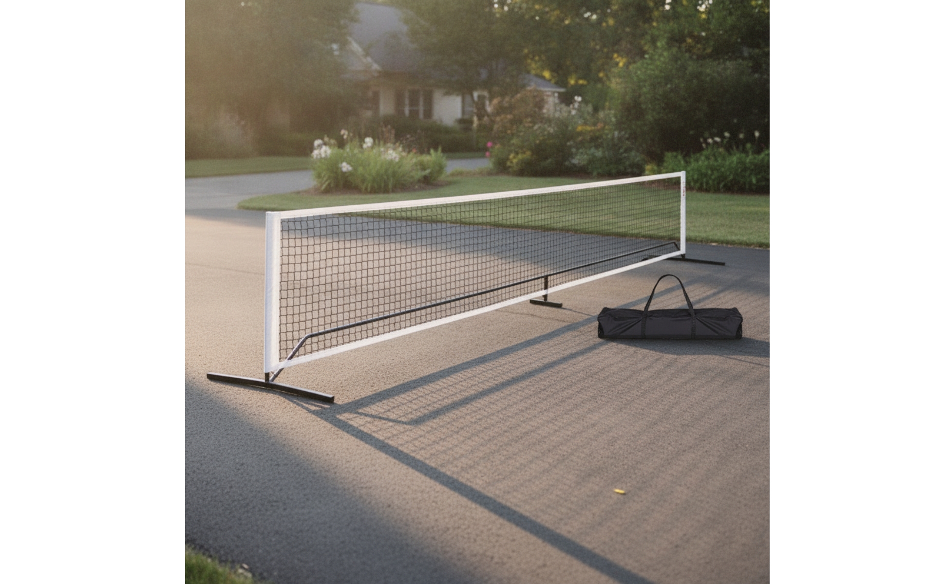 Pickleball-Netz mit Tragetasche Tragbar Freistehendes Pickleball-Netz für Garten