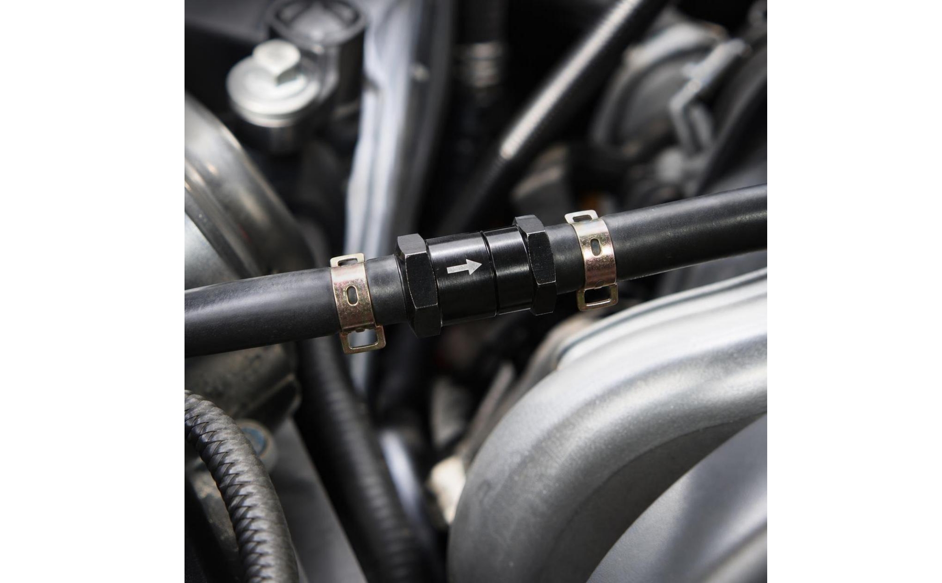 One-Way Check Valve Inline Fuel One-Way Check Valve with Hose Clamps Barbed