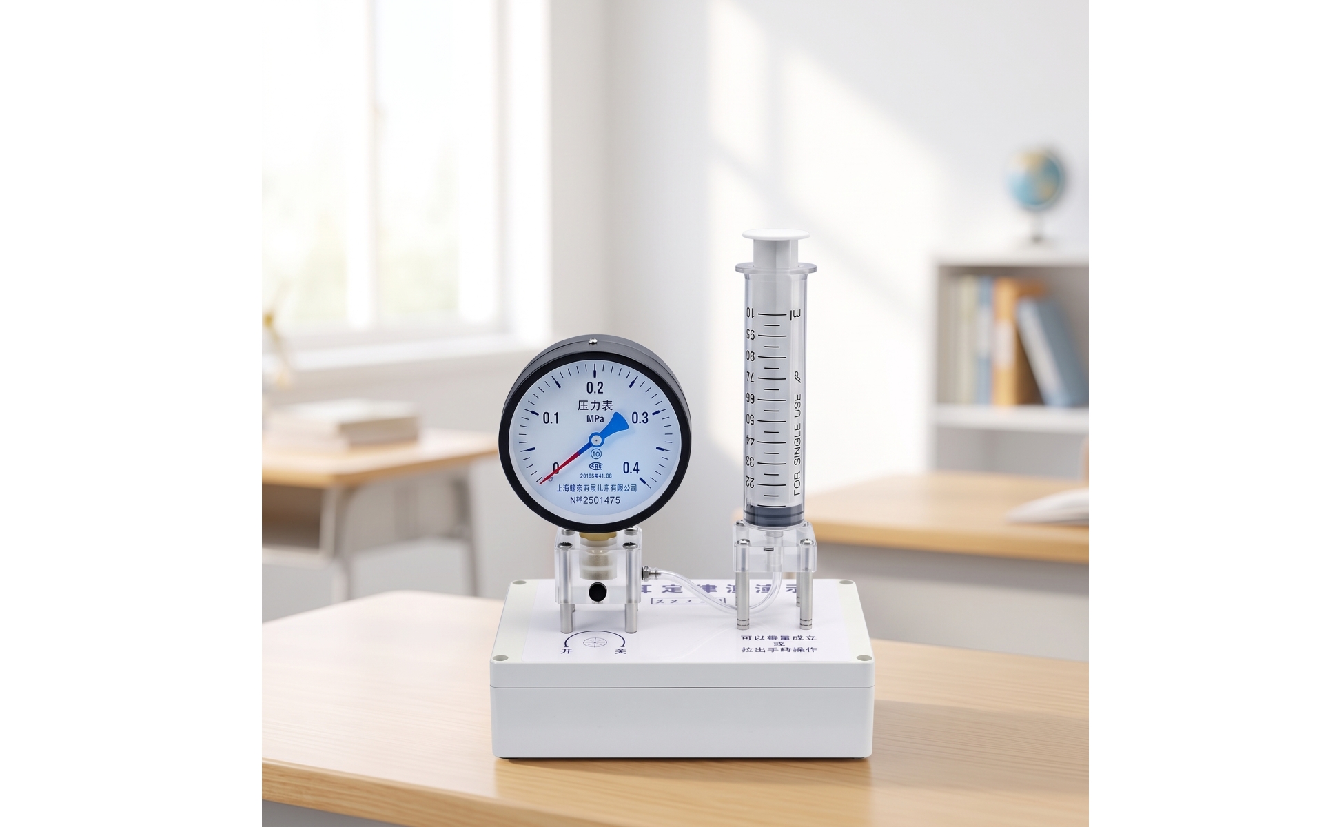 Boyle's Law Apparatus Graduated Gas Law Demonstrator with Clear