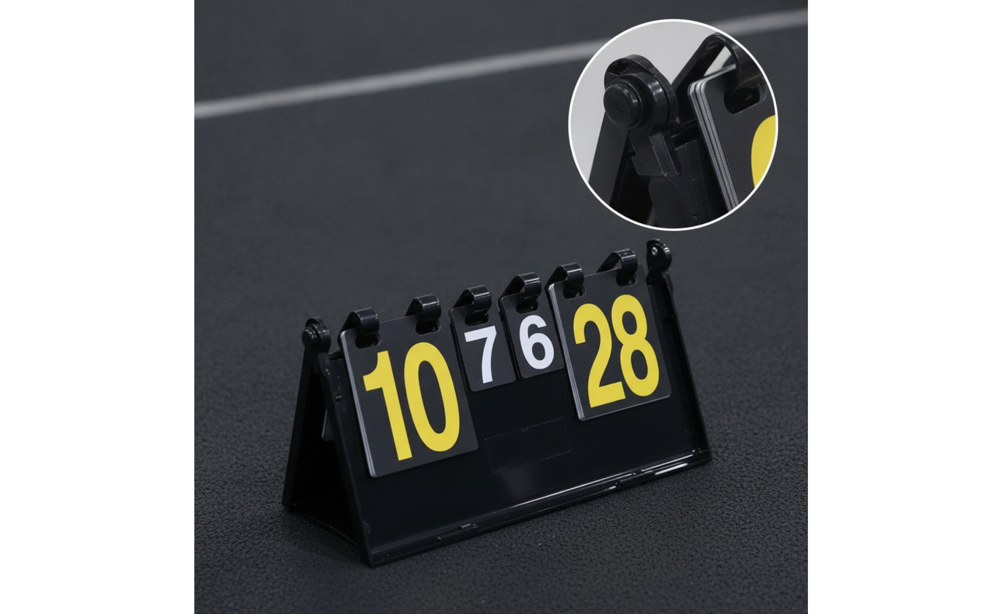 Manual Flip Scoreboard Tabletop Foldable Scoreboard with Support Base Portable