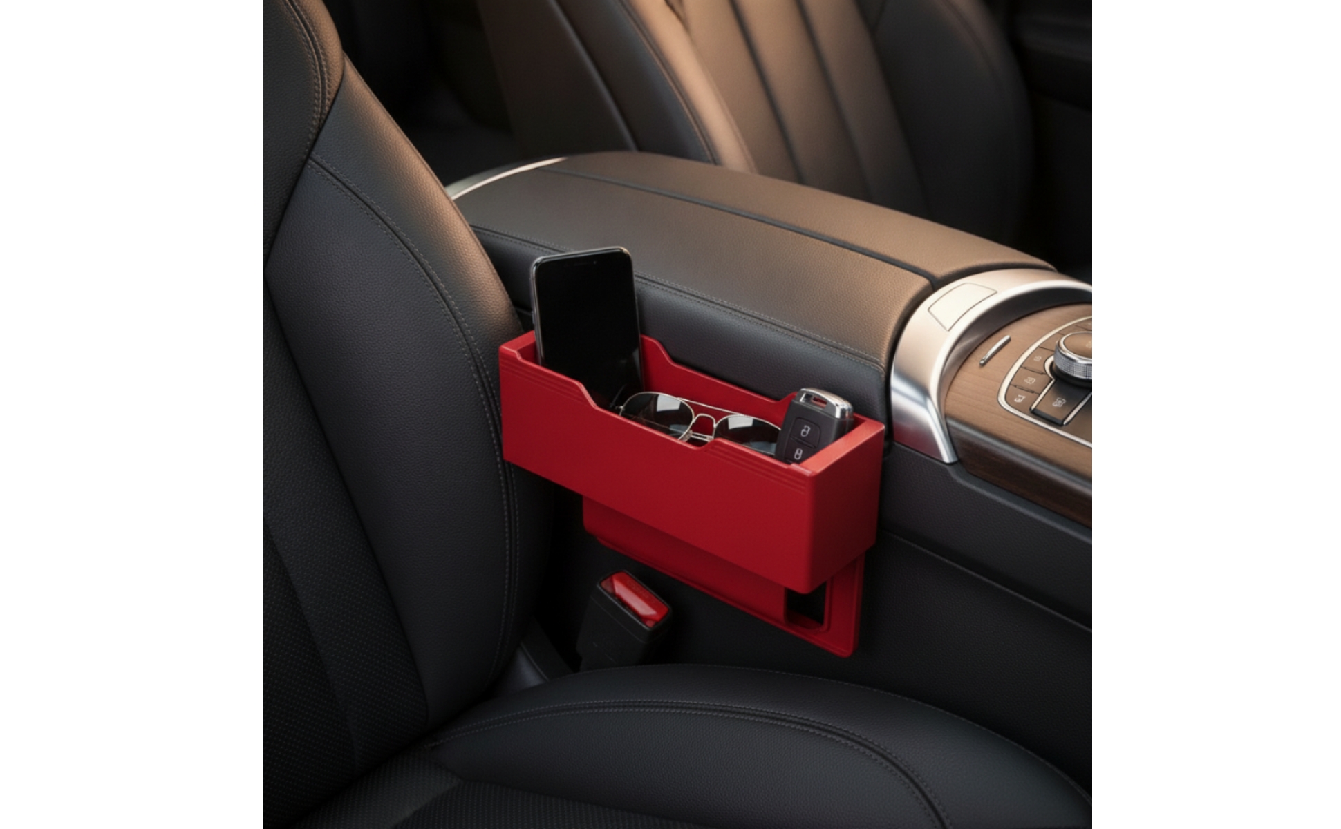 Car Seat Space Storage Box Insert-Style Car Seat Space Organizer Space-Saving