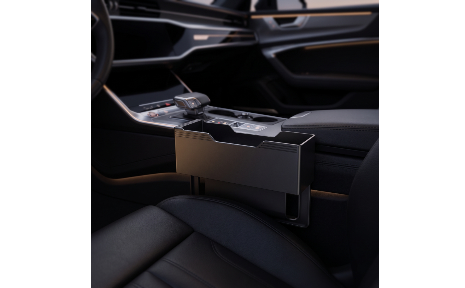 Car Seat Space Storage Box Insert-Style Car Seat Space Organizer Space-Saving
