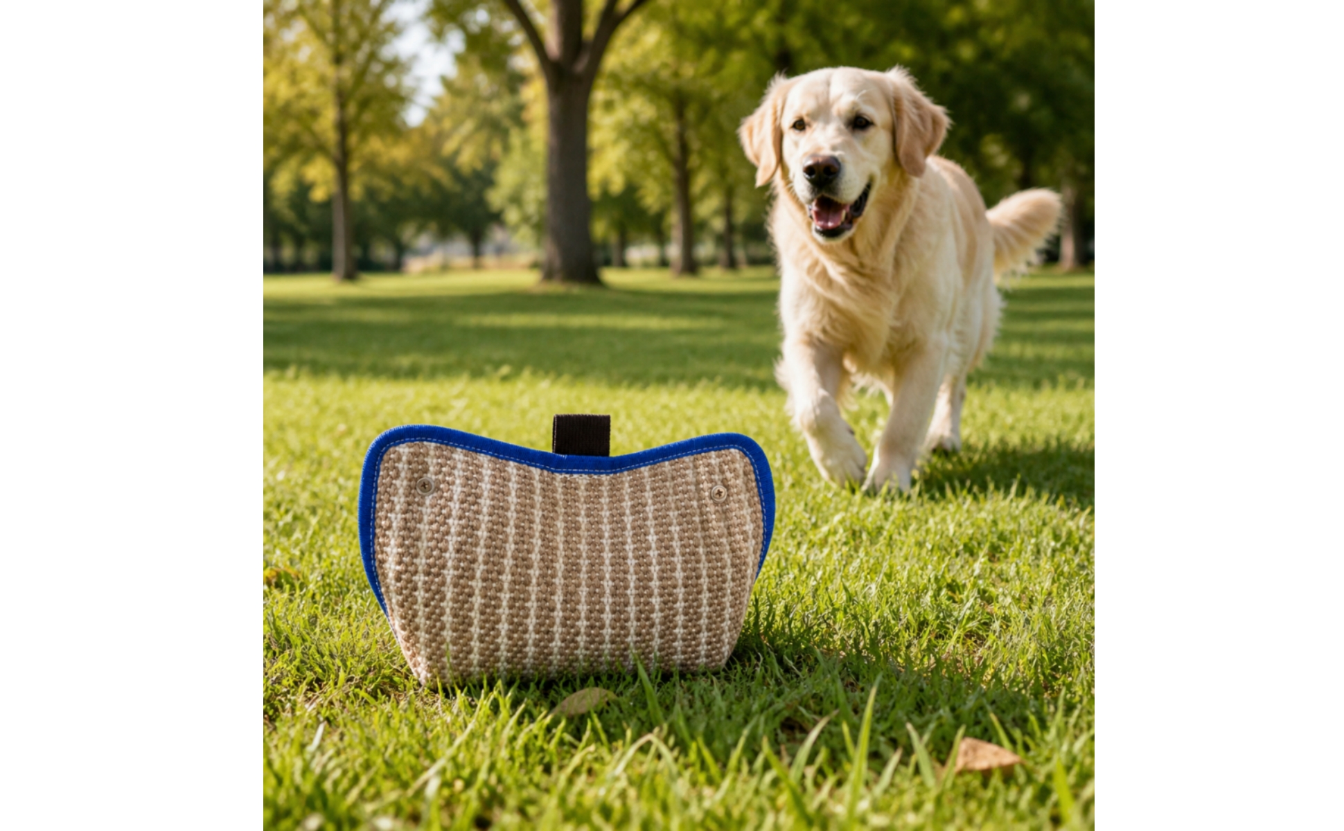 Hundetraining-Beißkissen mit zwei Schlaufen gepolstert für Schutzhundesport