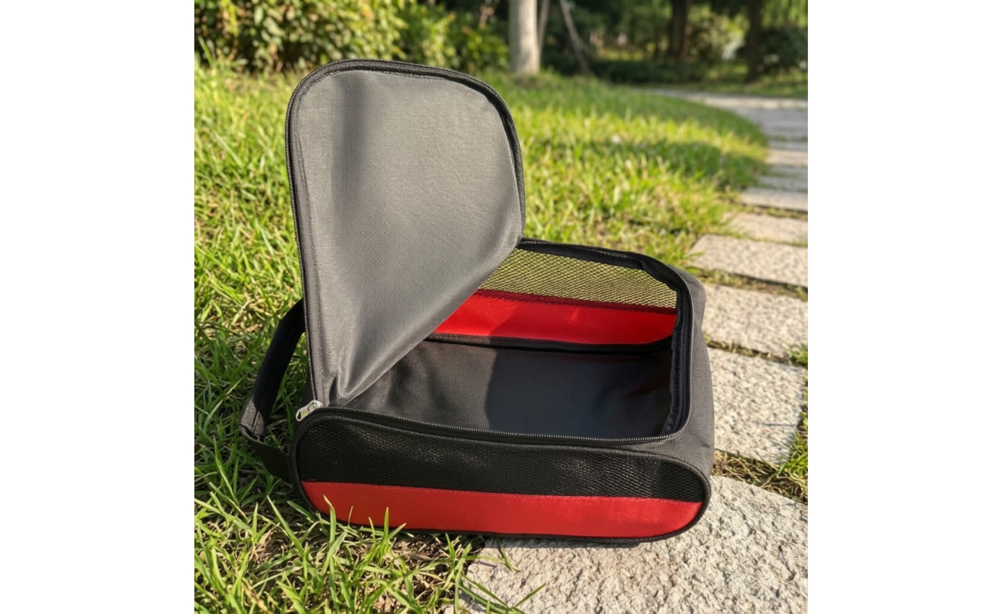 Shoe Bag with Handle Breathable Shoe Bag with Mesh Soft-Sided for Golf, Golfers