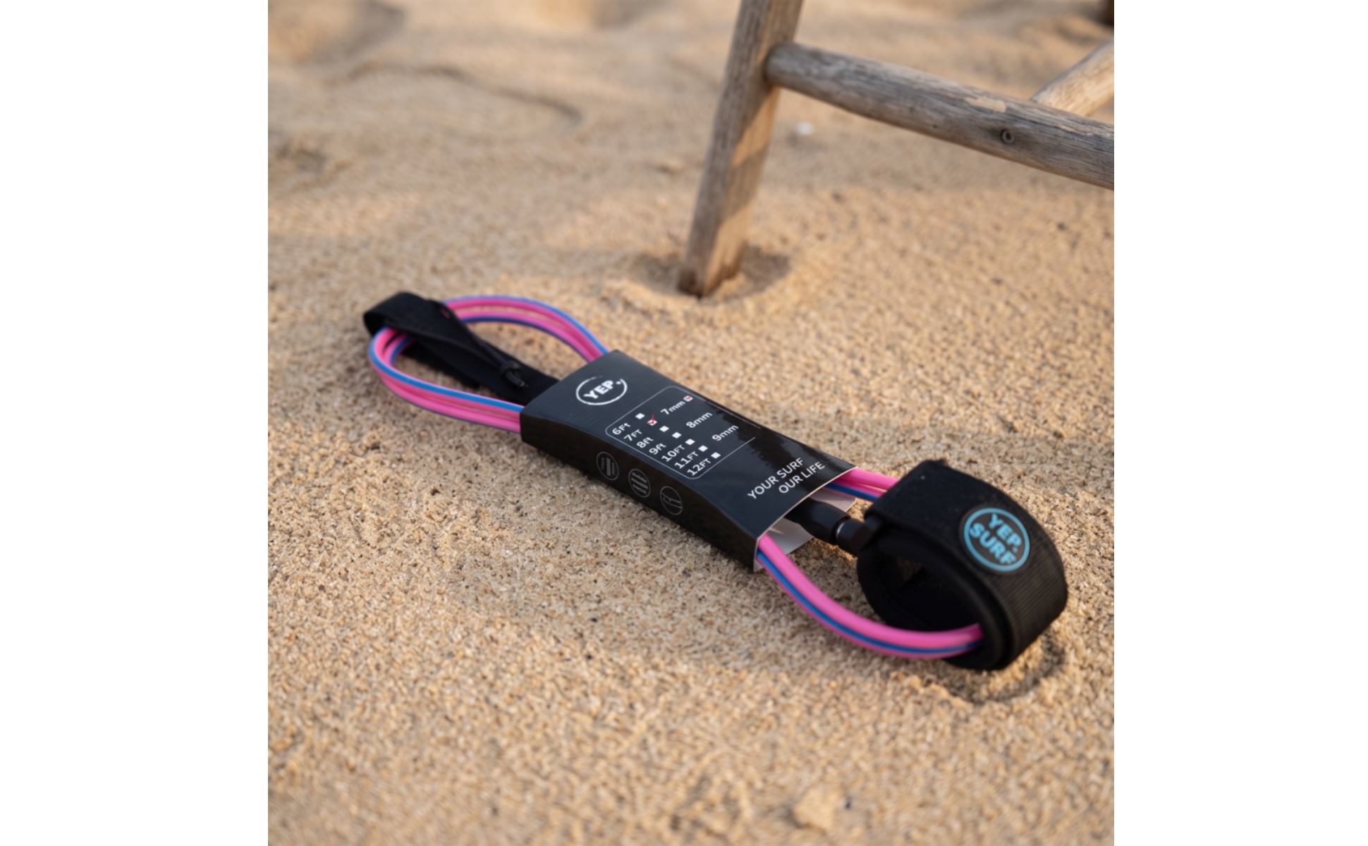 Surfboard Leash with Coiled Cord Cushioned Coiled Leash with Ankle Cuff