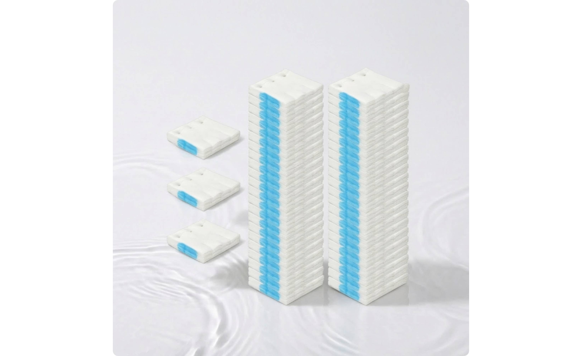 36 Pieces Toilet Brush Refill Pad Flushable Toilet Cleaner Refill Pad
