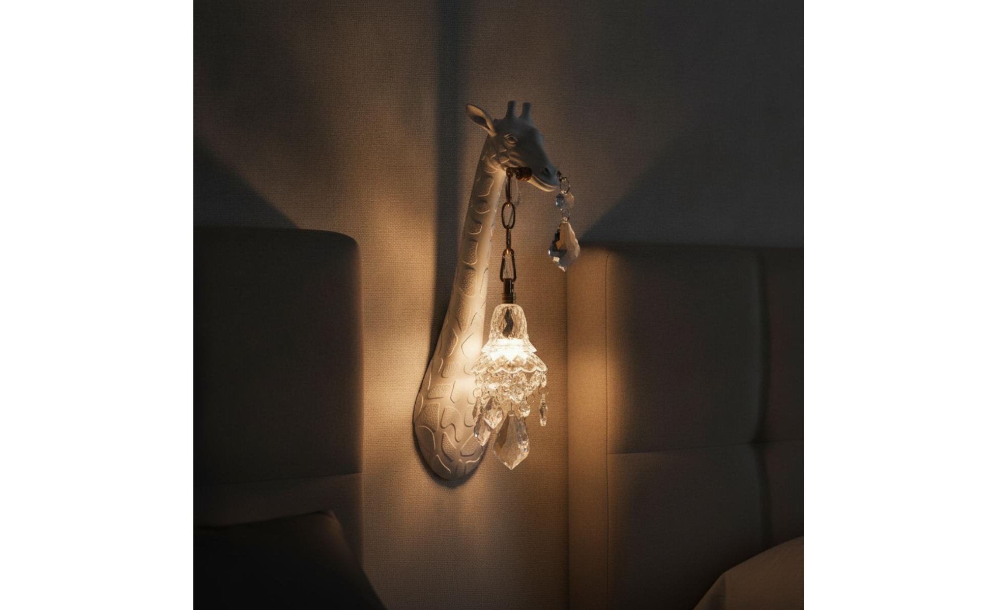 Giraffe Wall Lamp LED Animal Wall Light Sculpted for Bedroom, Living Room