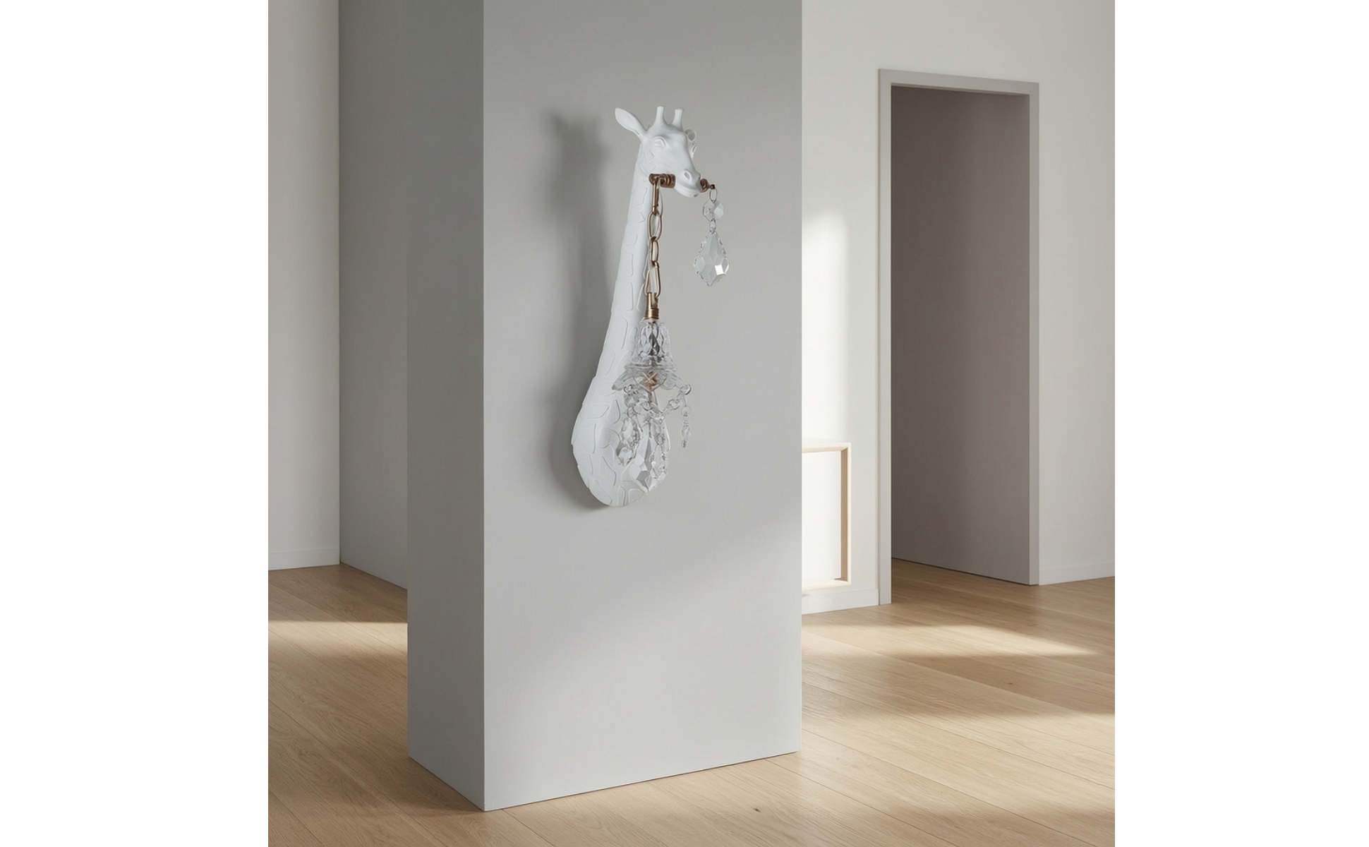 Giraffe Wall Lamp LED Animal Wall Light Sculpted for Bedroom, Living Room