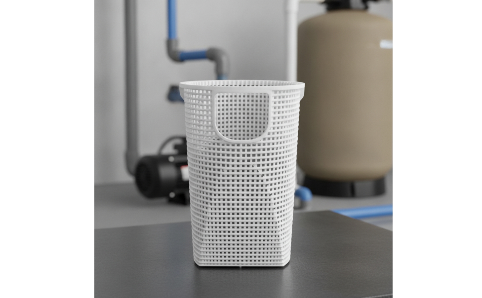 Replacement Pump Basket Tapered Basket with Cutout Perforated for Pool Owners